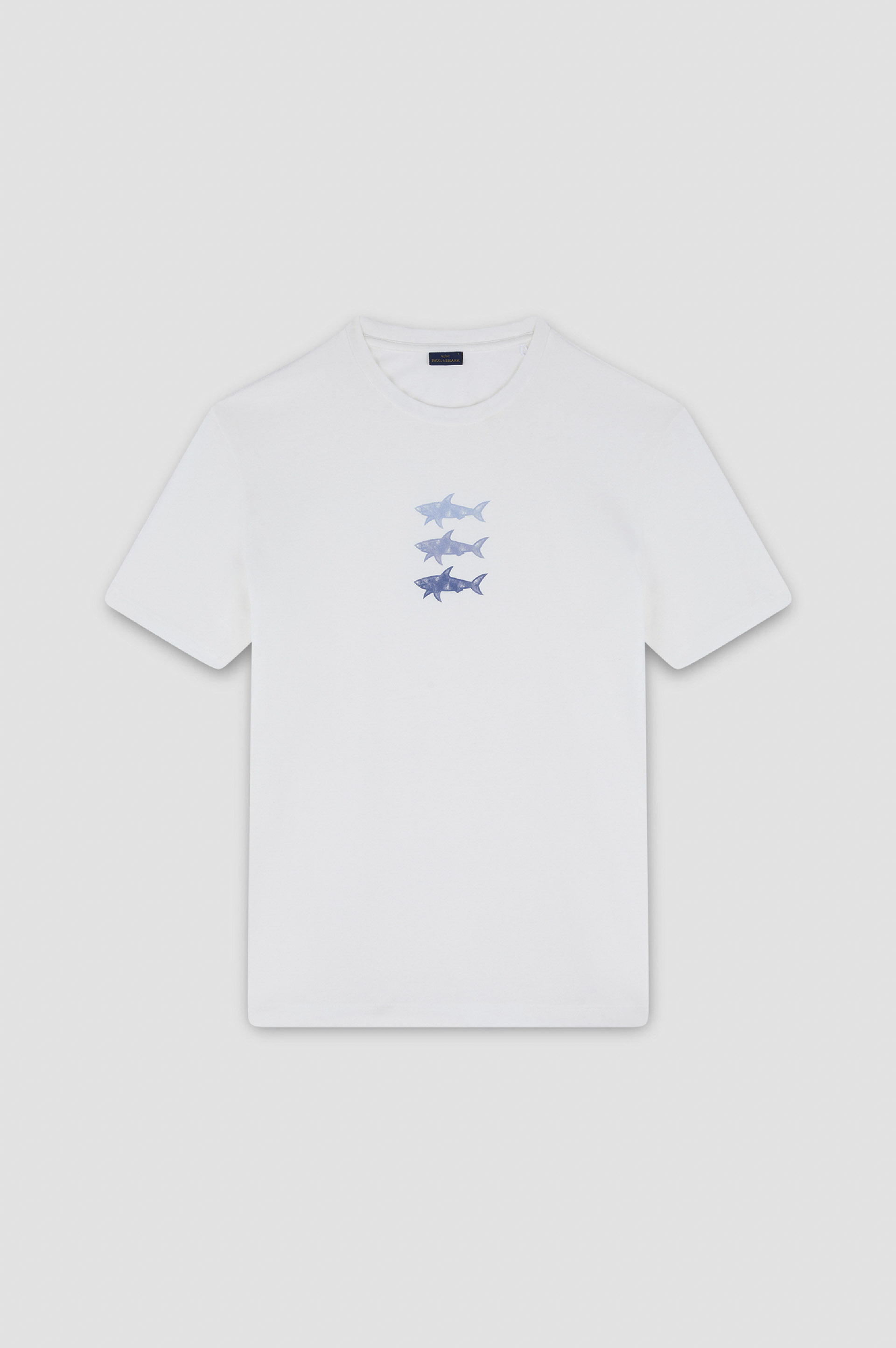 Cotton jersey T-shirt with Sharks print | Paul & Shark