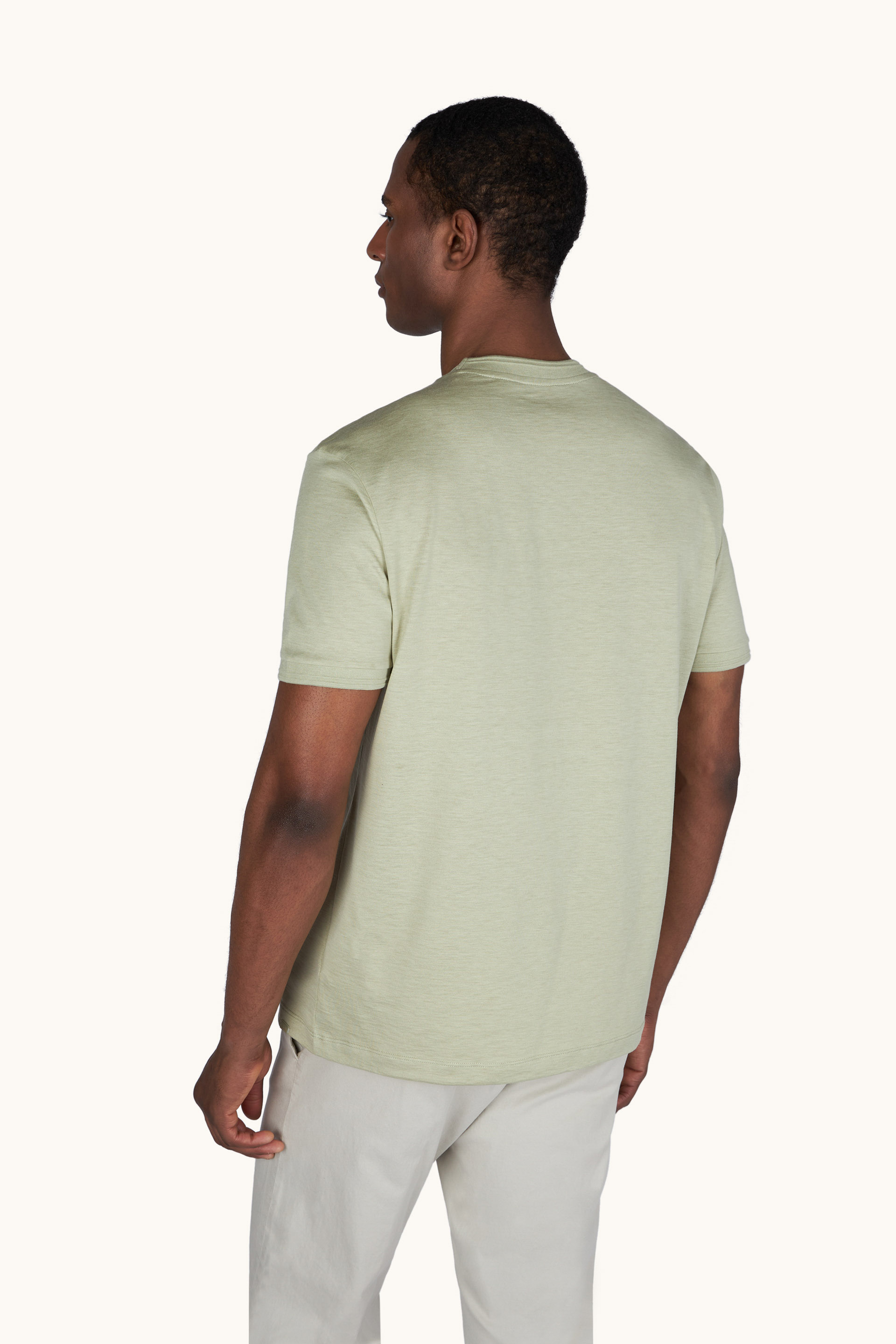 T-Shirt in cotone e seta image number 3