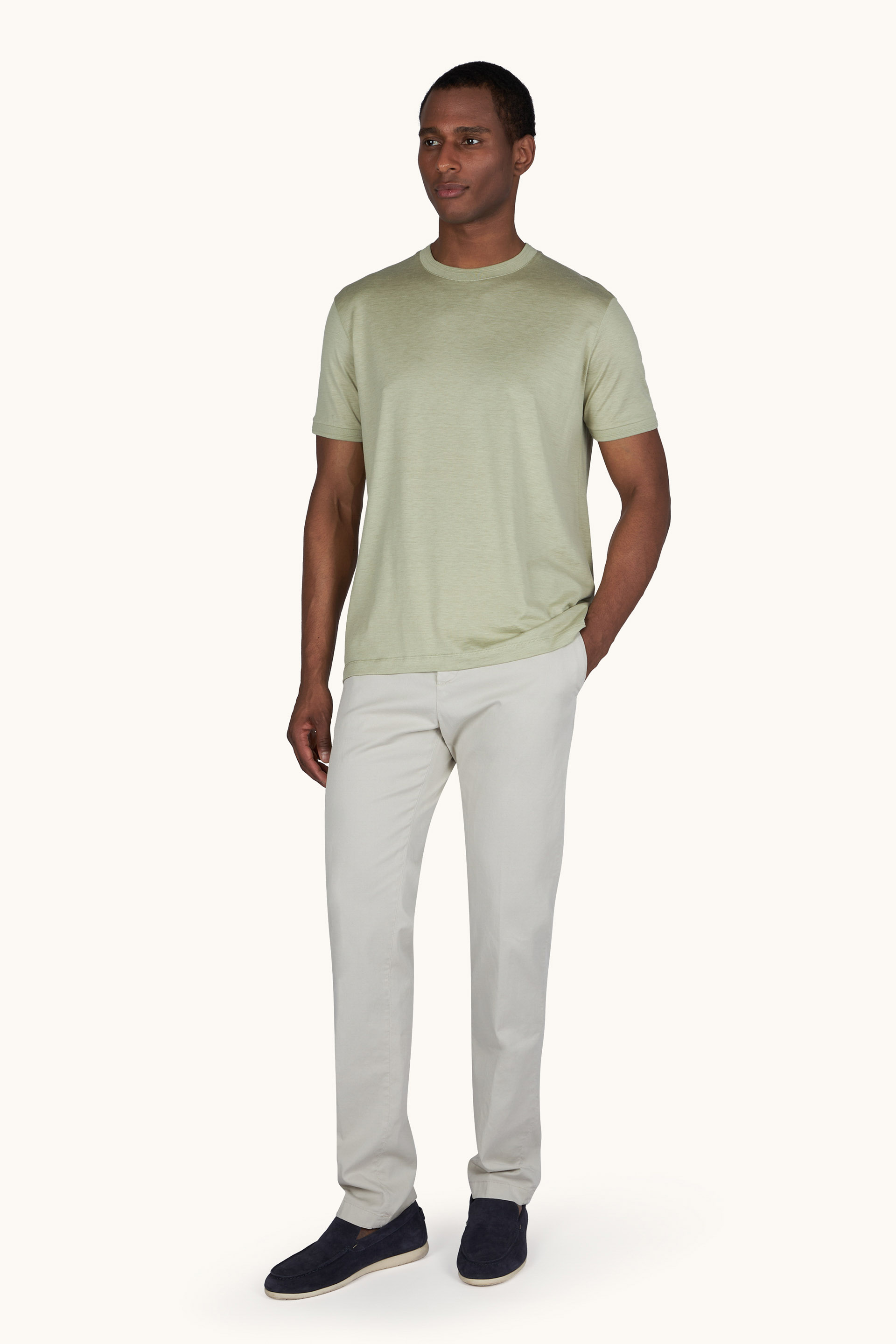 T-Shirt in cotone e seta image number 2