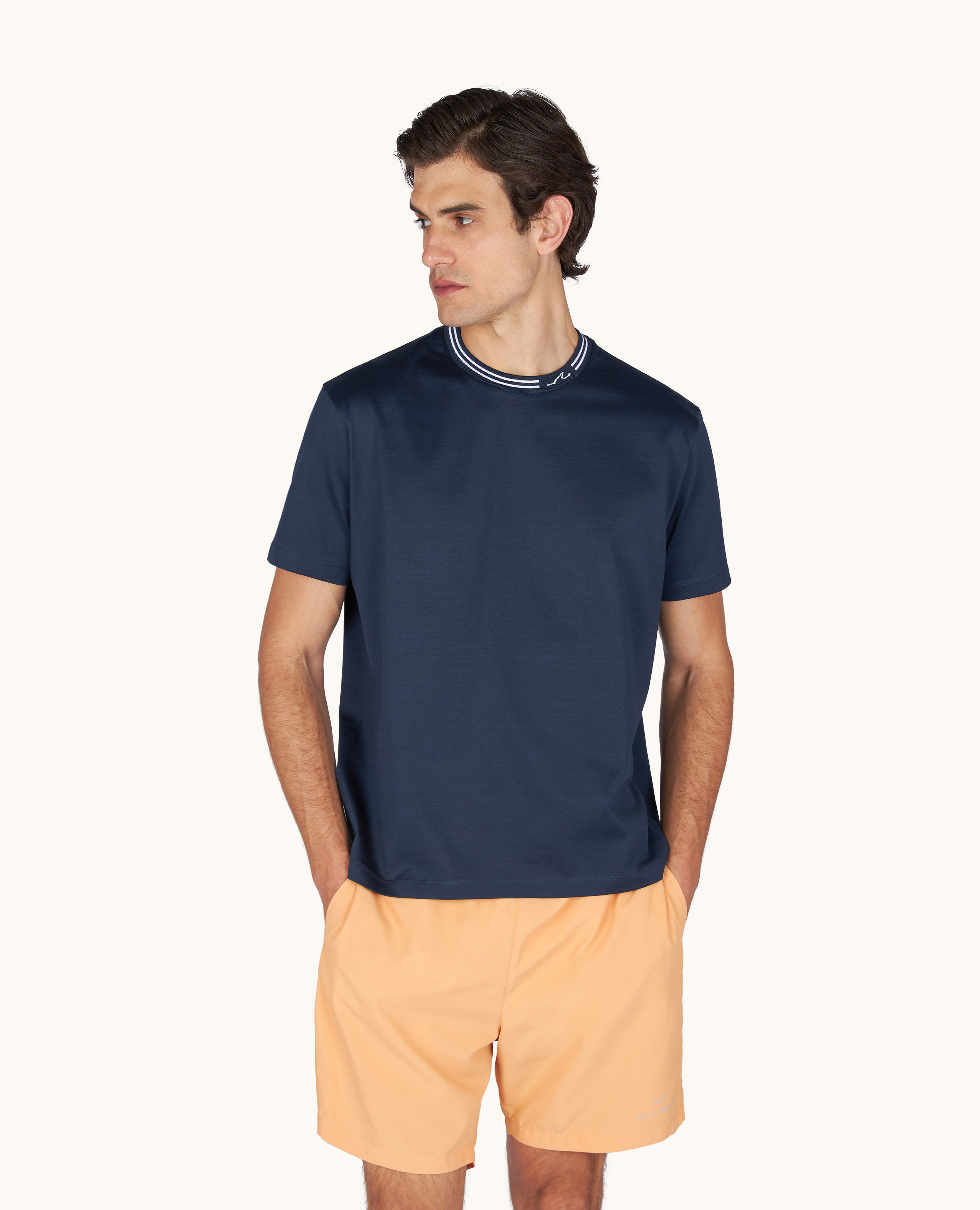 T-Shirt in perl&eacute; cotton jersey image number 0
