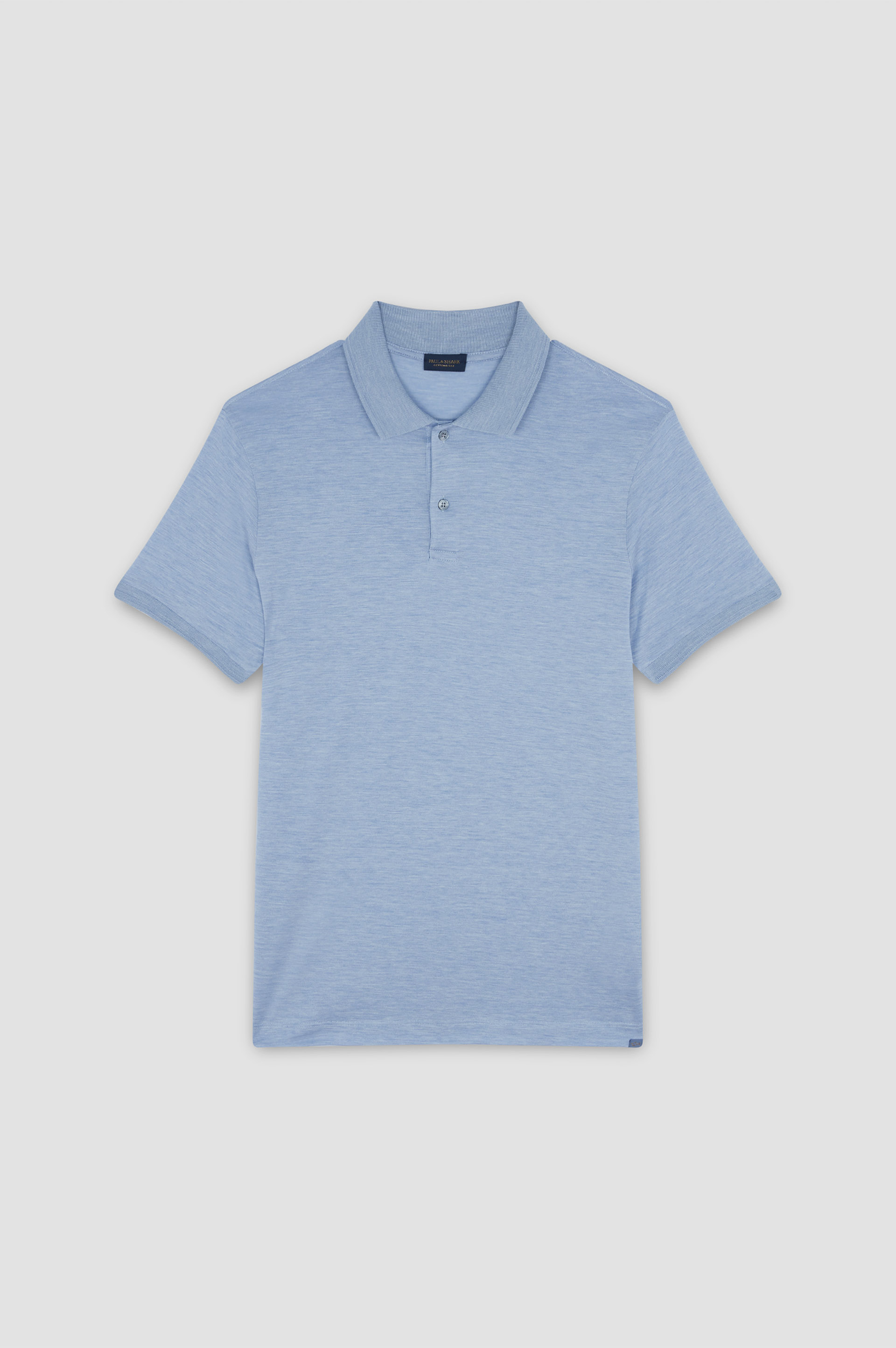 Polo in cotone e seta image number 1
