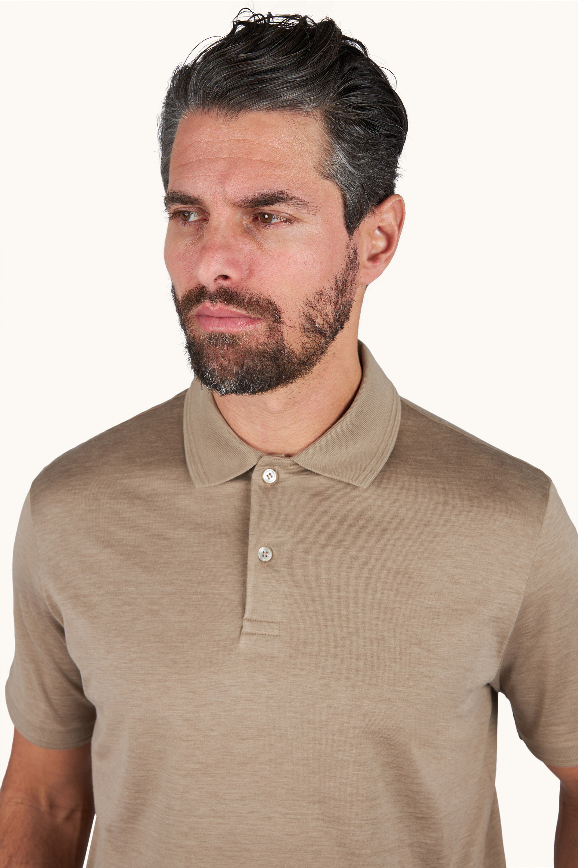 Cotton and silk polo image number 4