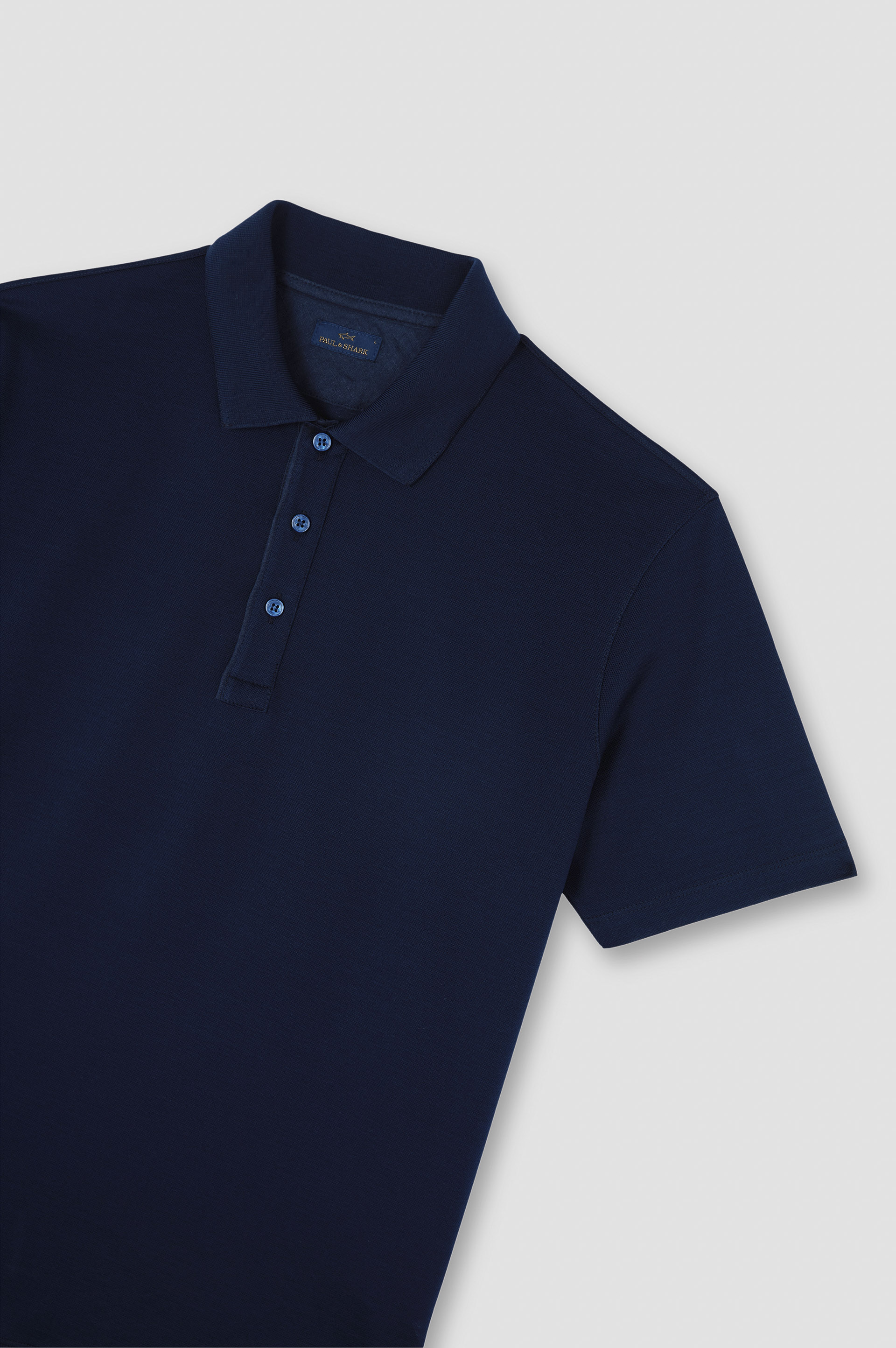 Tシャツ・カットソー Paul & Shark SS24 POLO (24411261 013) Paul And Shark Logo Polo T Shirt Navy | Mainline Menswear Sweden