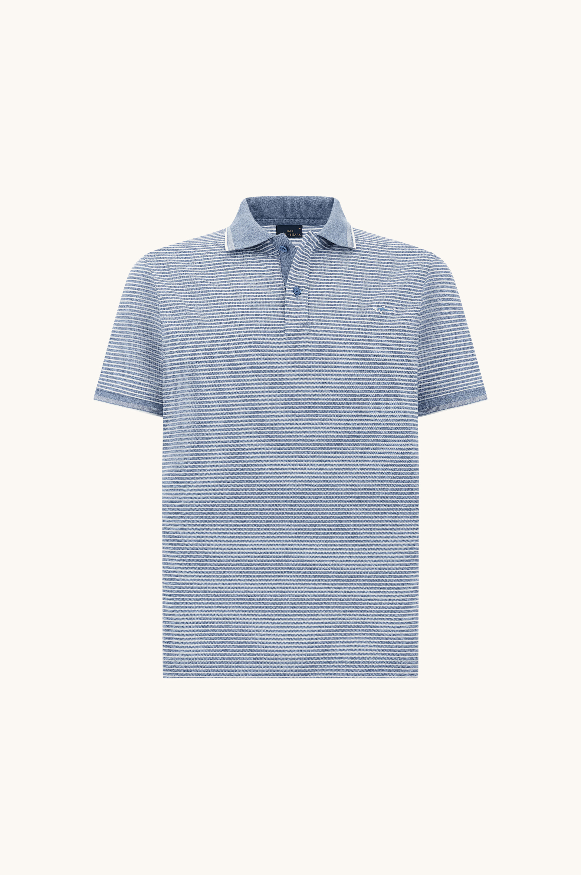 Polo en coton Jasp&eacute; Piqu&eacute; avec motif &agrave; rayures image number 1