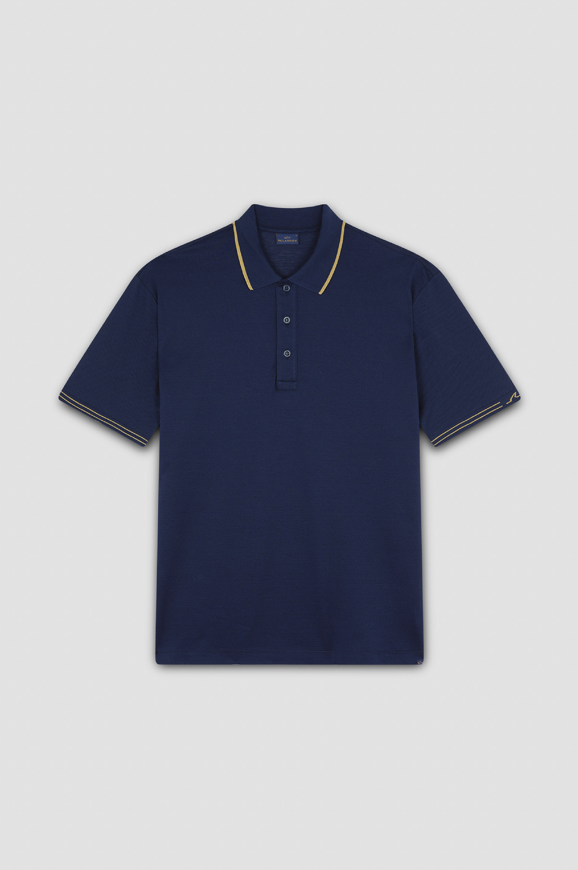 Polo in Fine Piqu&eacute; cotton with contrast trims image number 1