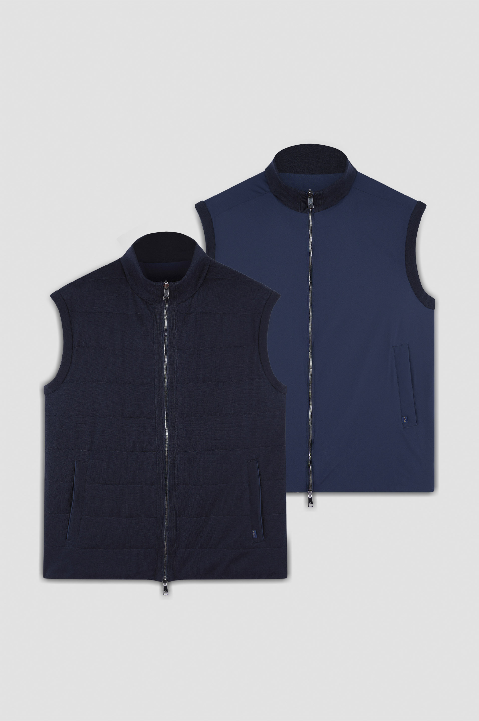 Reversible vest in cotton, silk, and Typhoon® Platinum image number 8