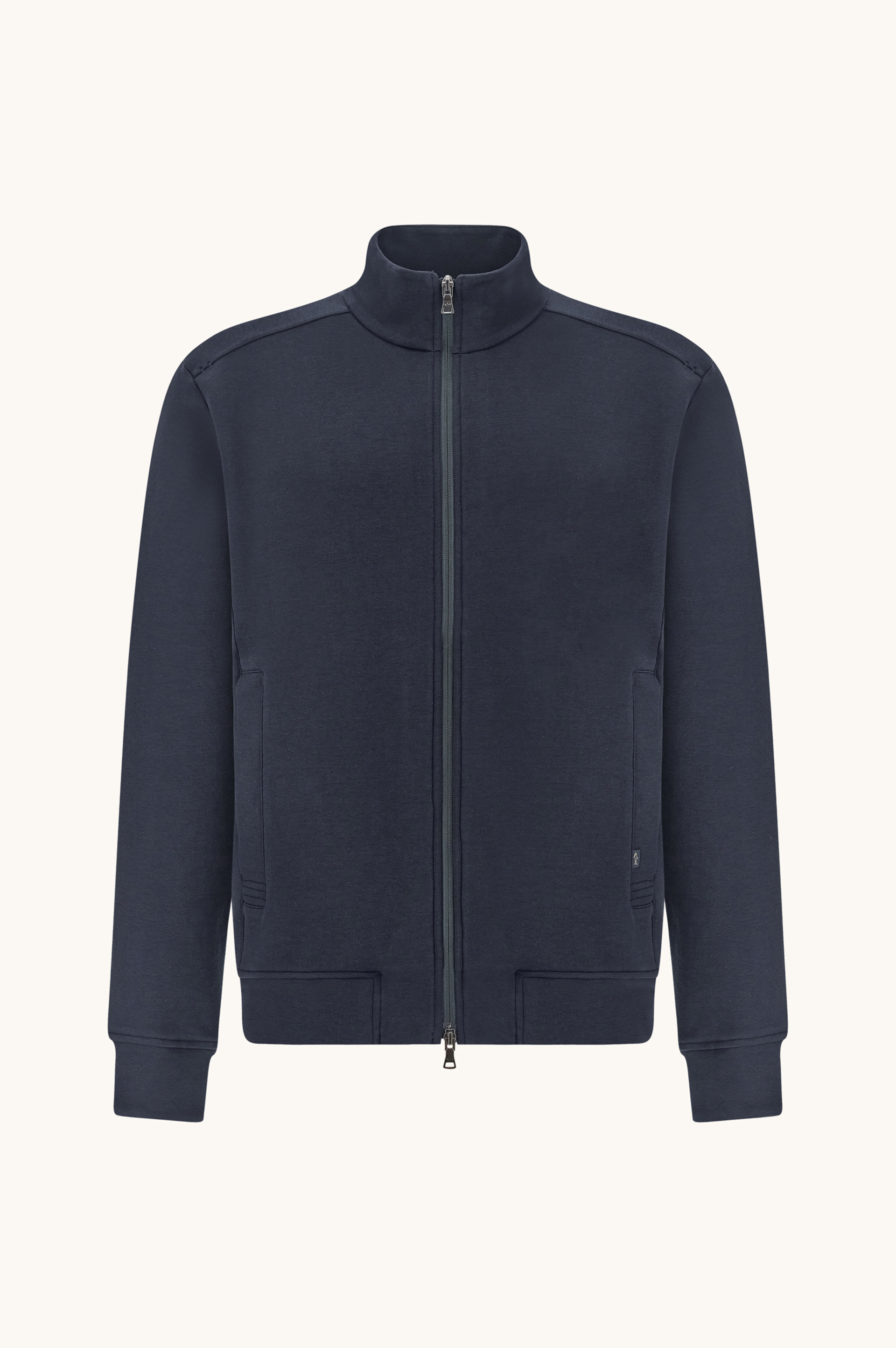 Zip up cotton sweatshirt in Active Fleece image number 1
