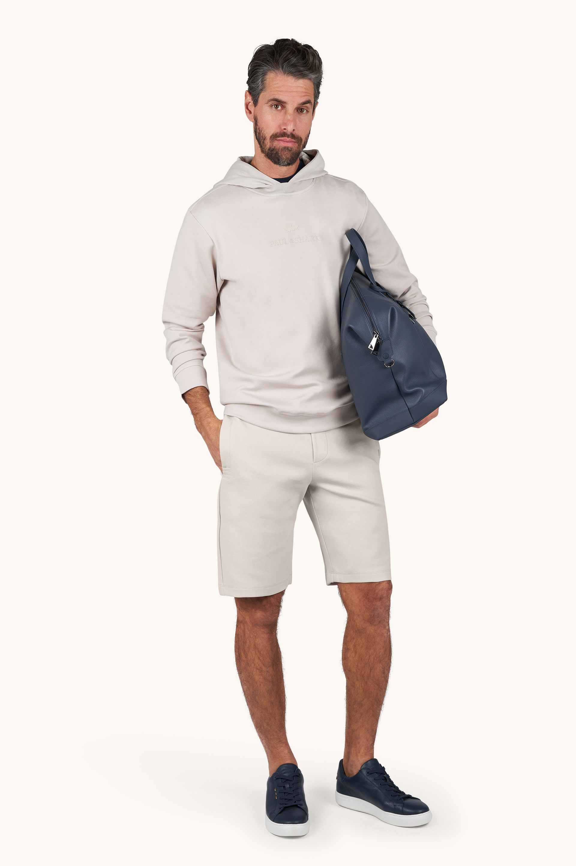Active Fleece cotton sport bermuda shorts image number 2
