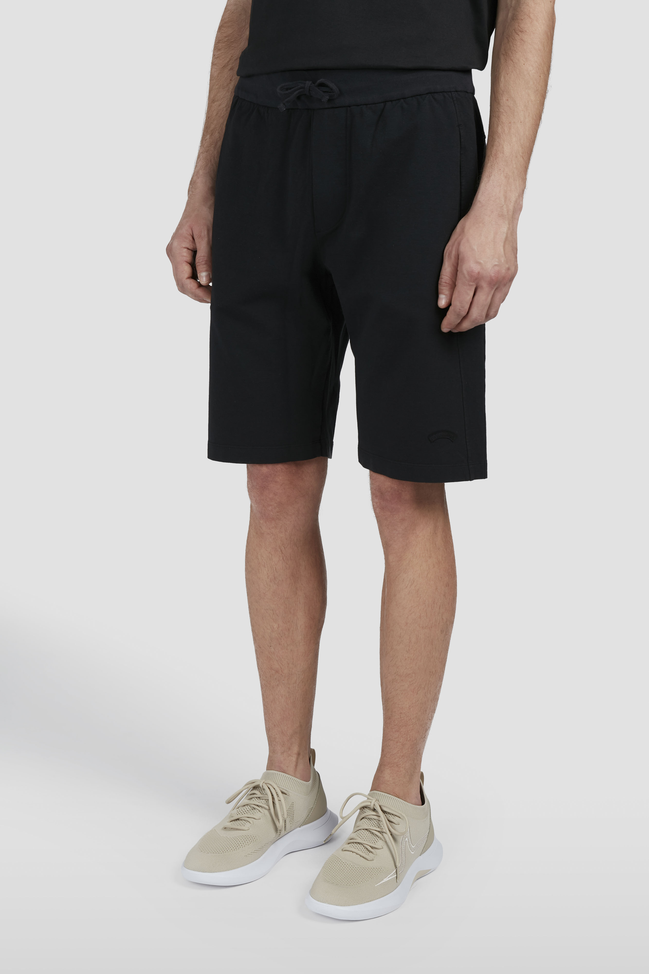 Garment-dyed bermuda in X-Soft fleece cotton image number 0