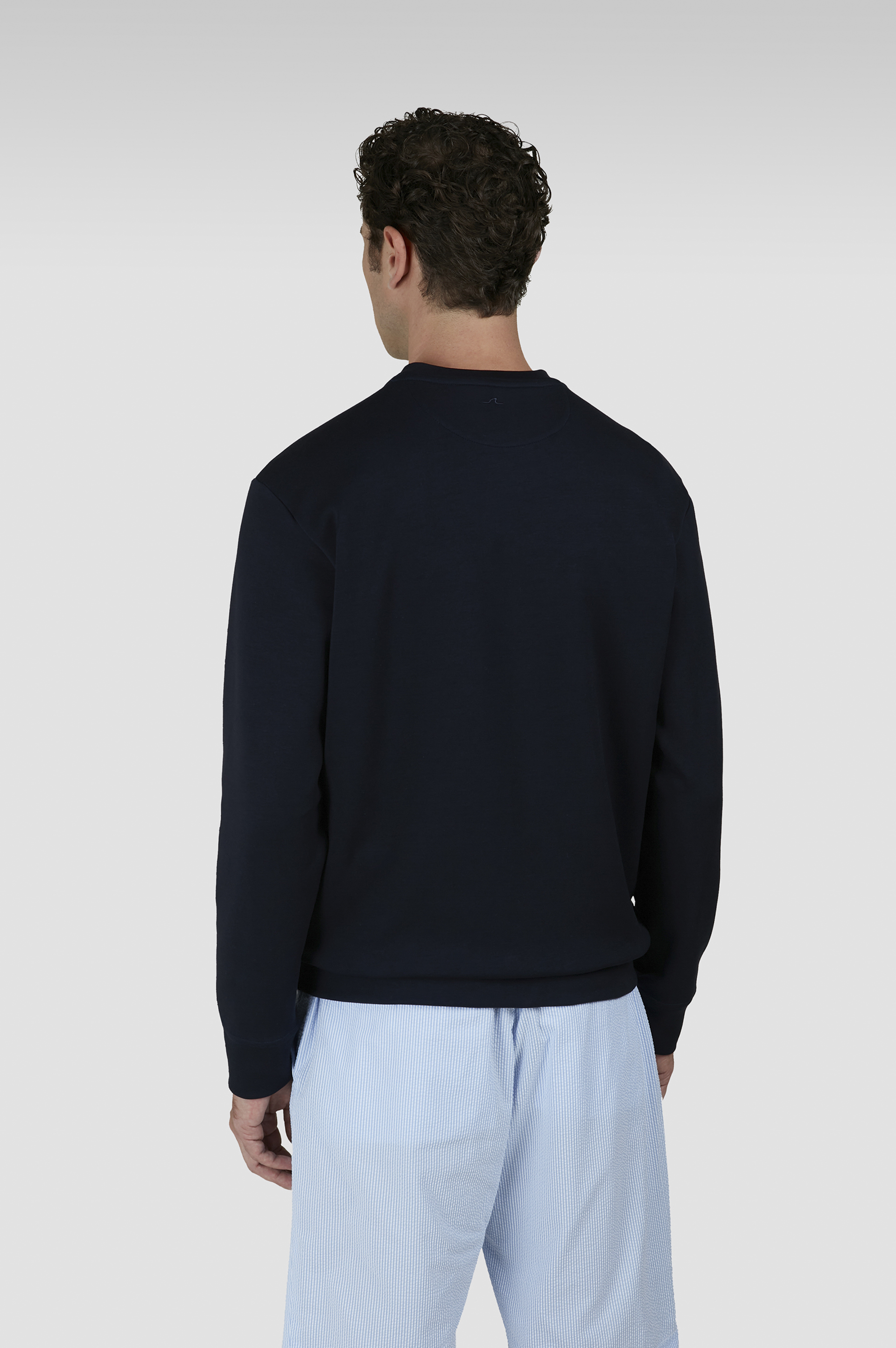 Felpa in cotone Active Fleece con ricamo ancora image number 3