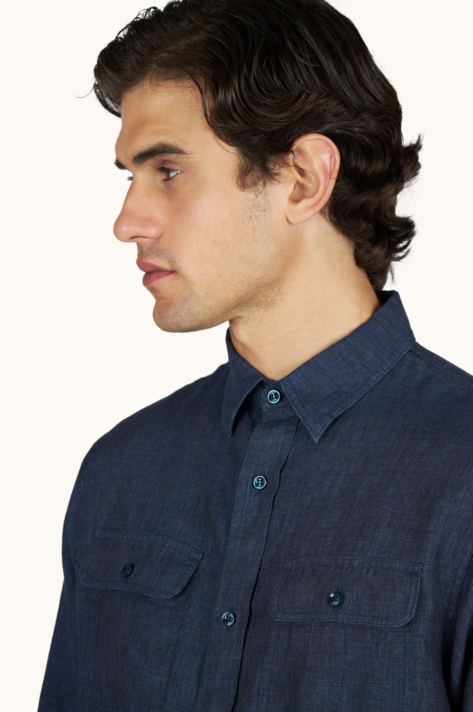 Linen overshirt image number 3