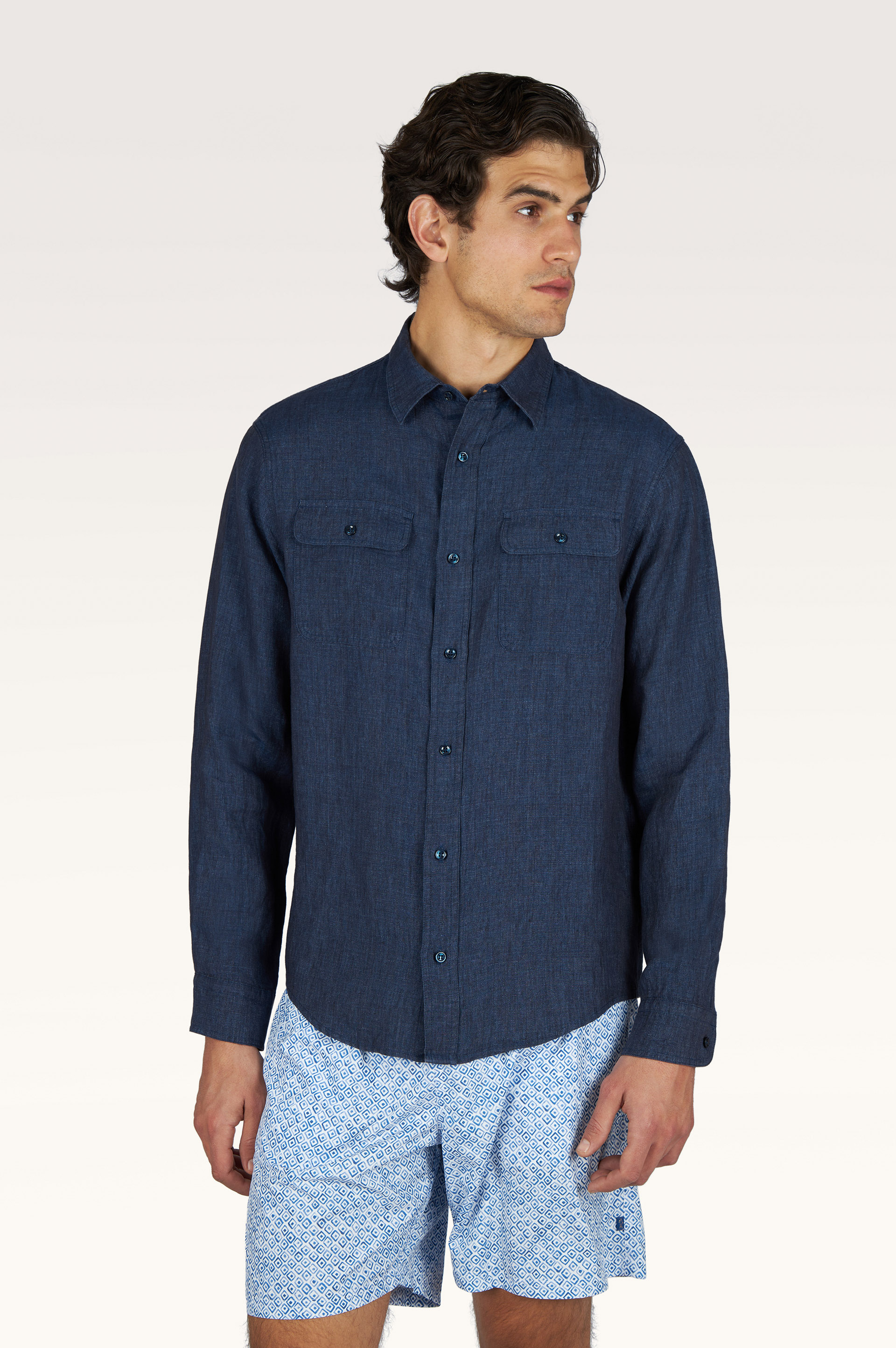 Linen overshirt image number 0