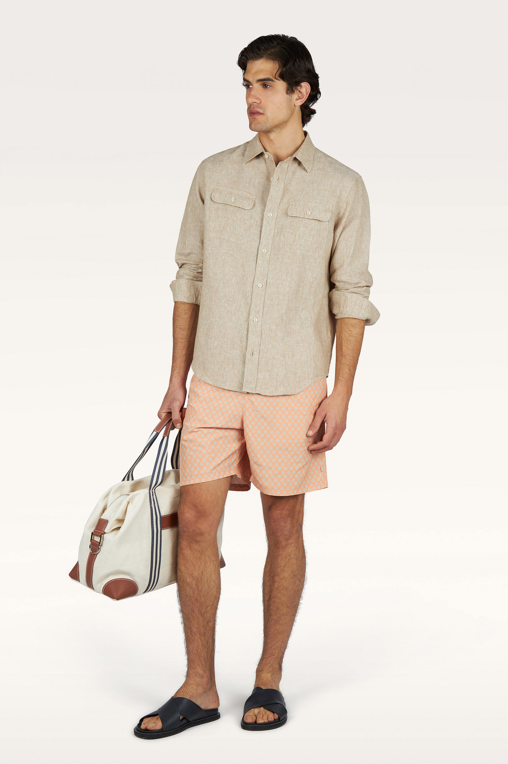 Linen overshirt image number 1