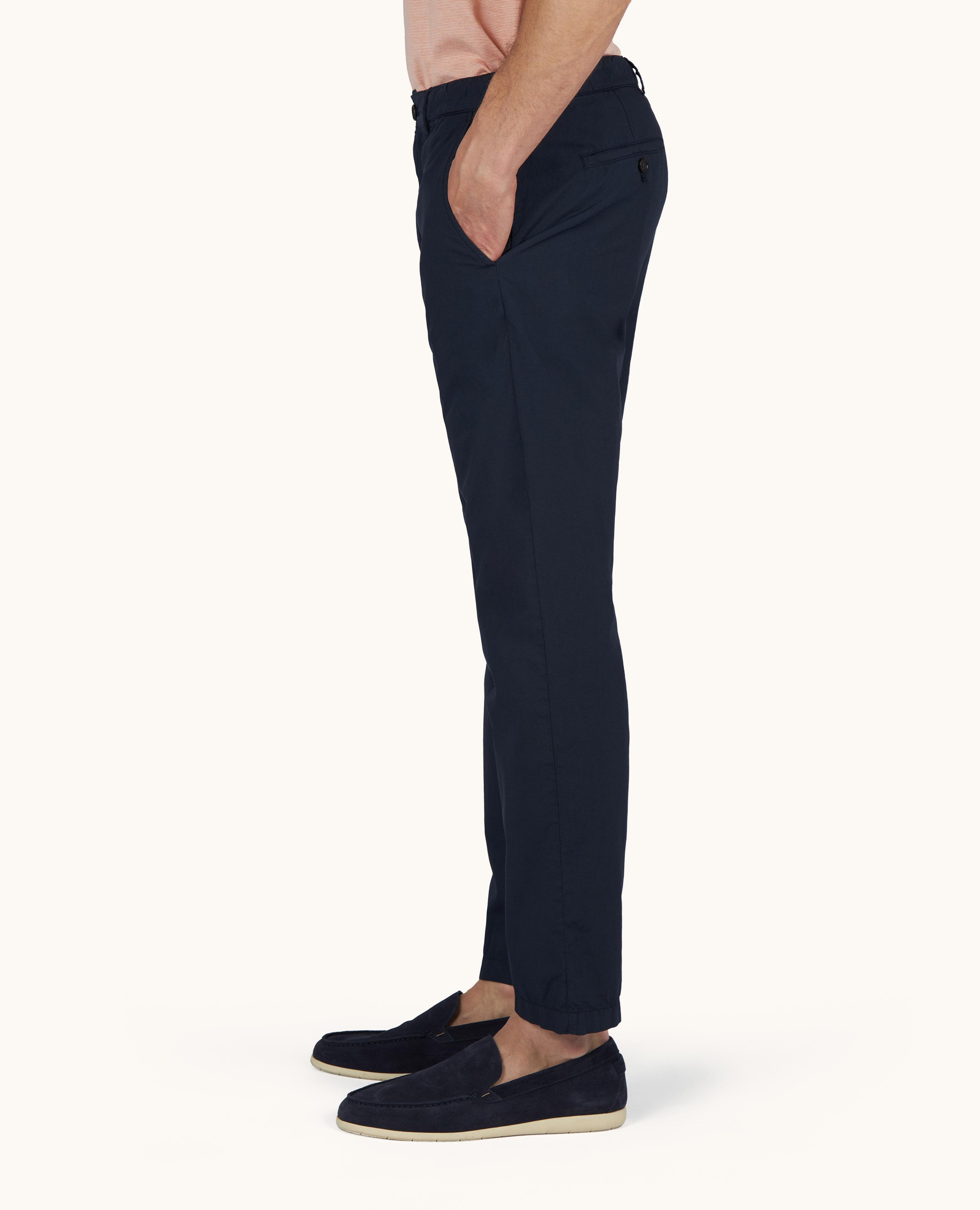 Chino pants in Ultralight Poplin cotton image number 6