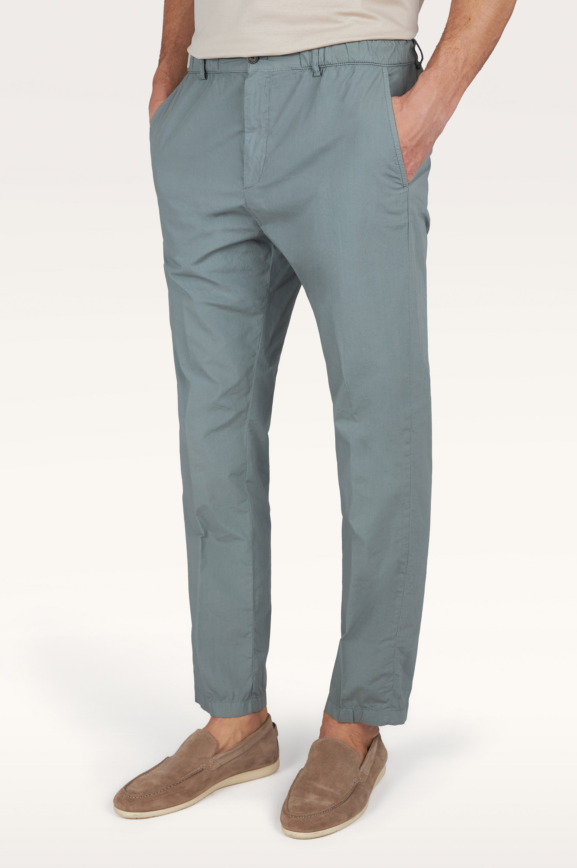 Pantal&oacute;n chino de algod&oacute;n popelina ultraligero image number 0