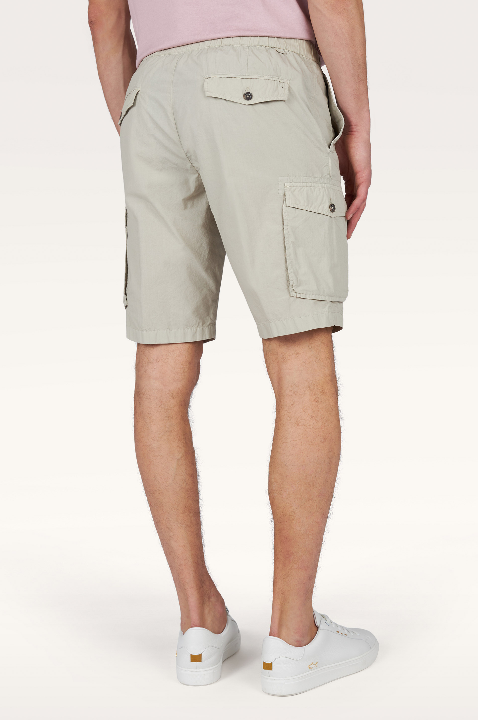 Cargo bermuda in Ultralight Poplin cotton image number 2