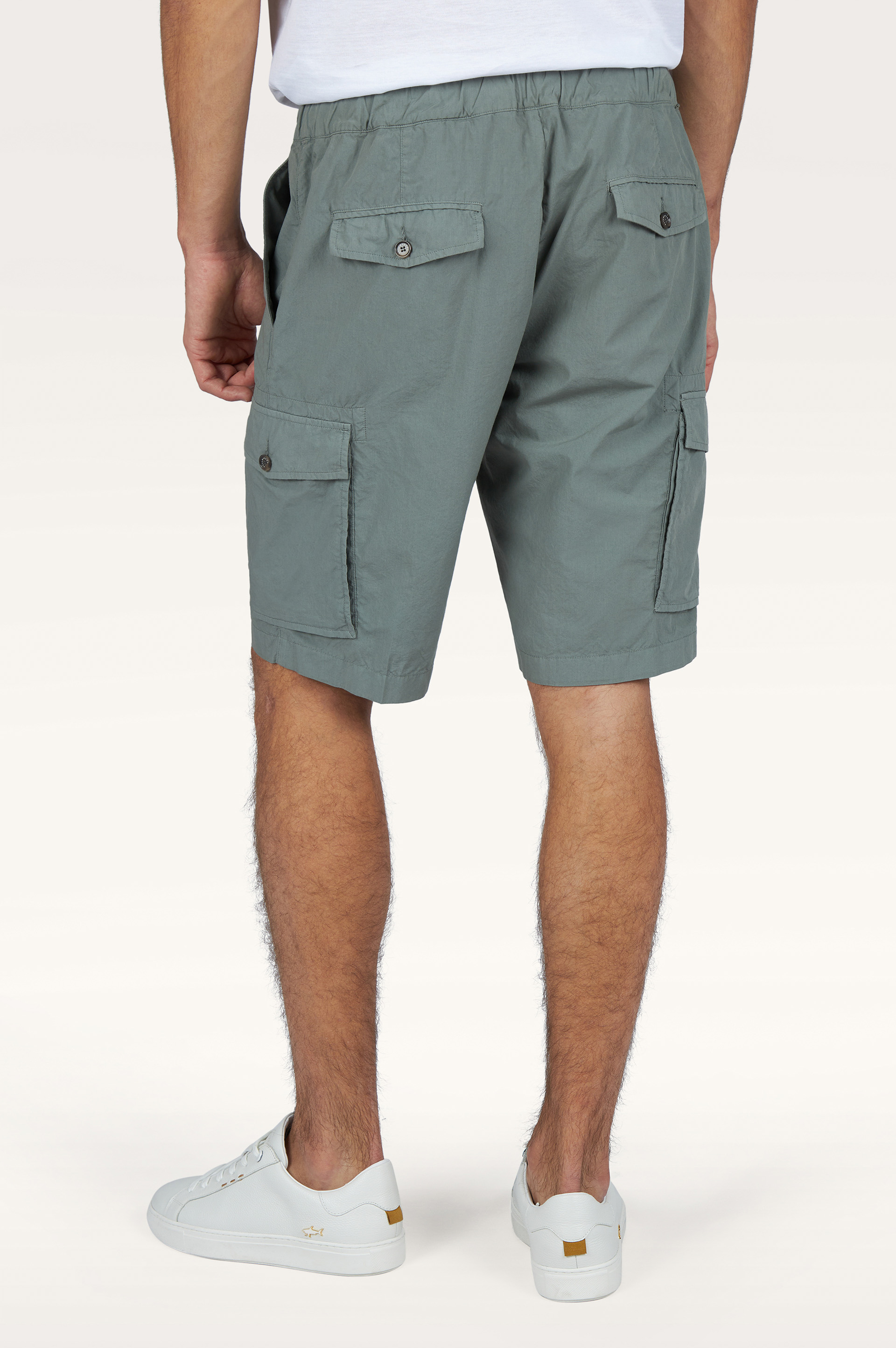 Bermuda cargo en coton popeline ultral&eacute;ger image number 2