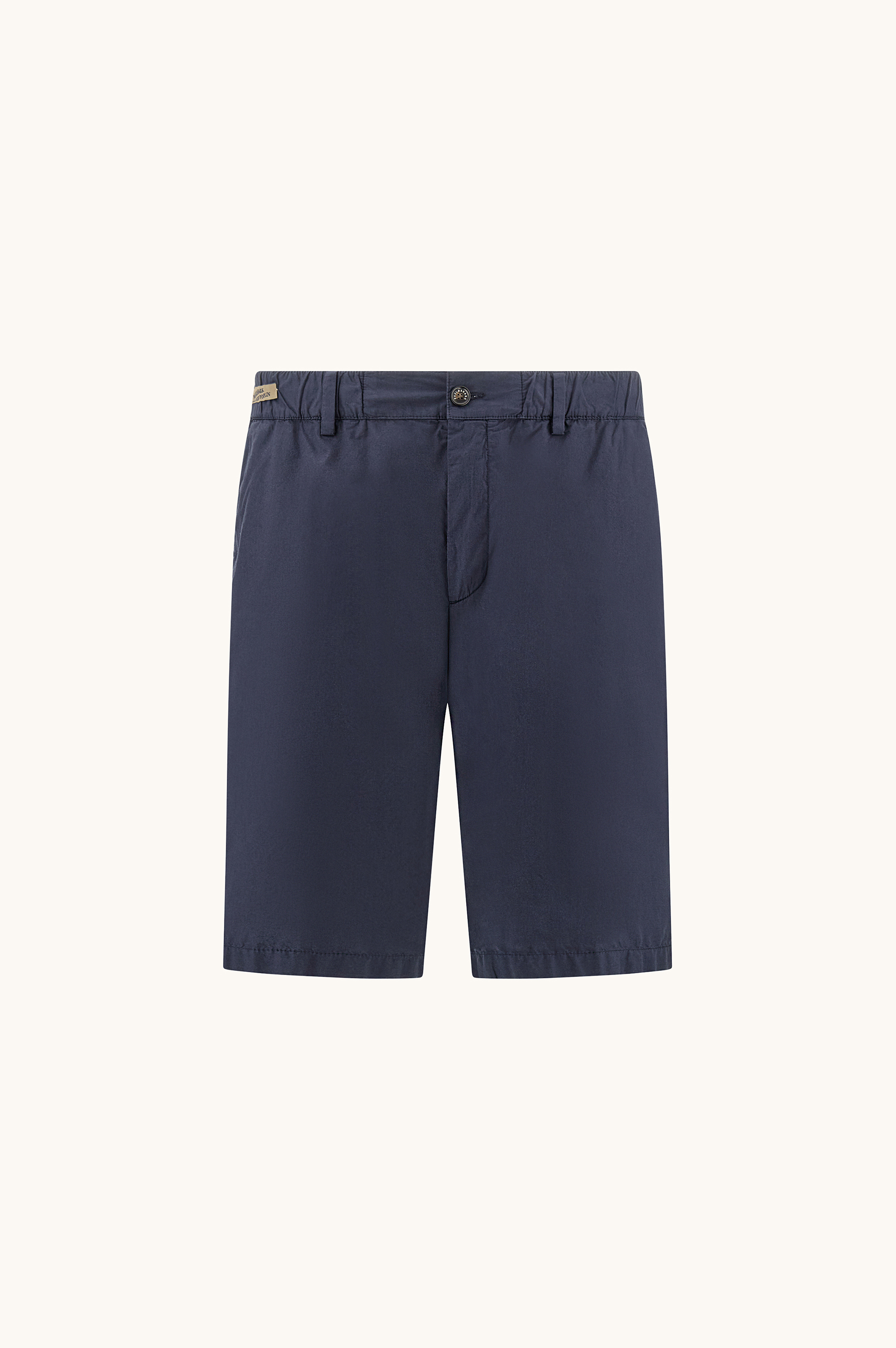 Bermuda en coton popeline ultral&eacute;ger avec cordon de serrage image number 0