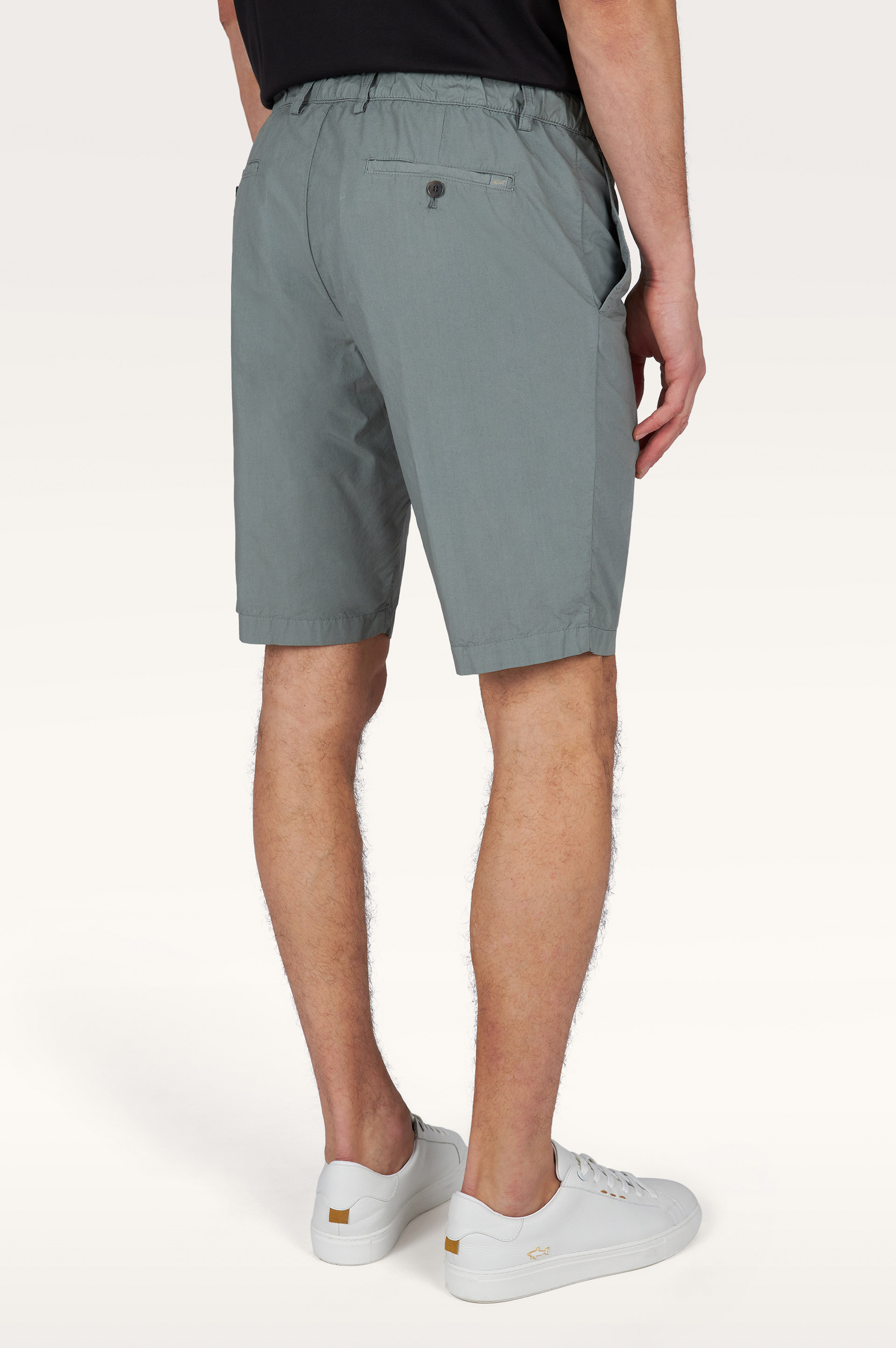 Bermuda in cotone Ultralight Popeline con coulisse image number 2