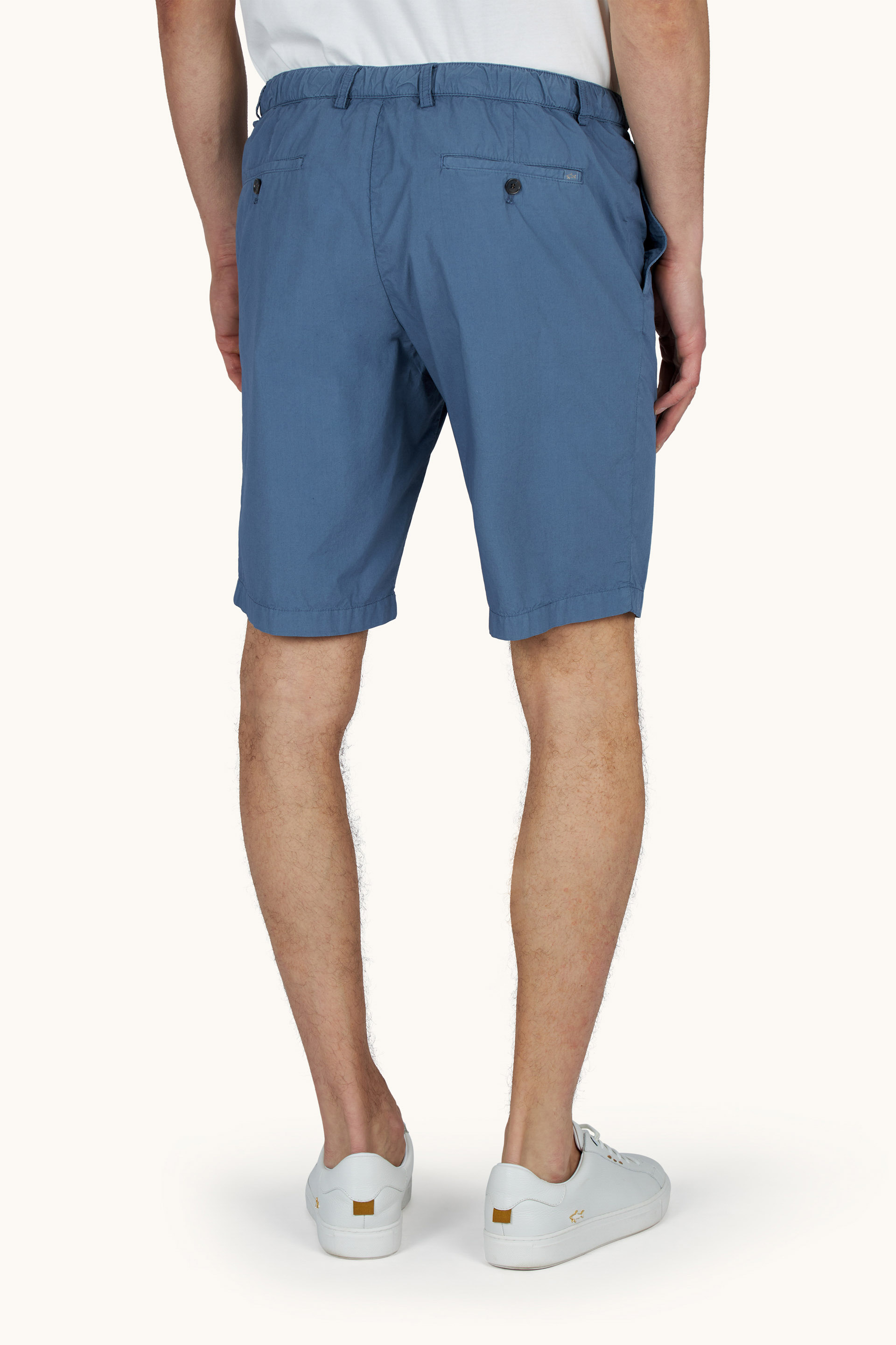 Bermuda in cotone Ultralight Popeline con coulisse image number 3