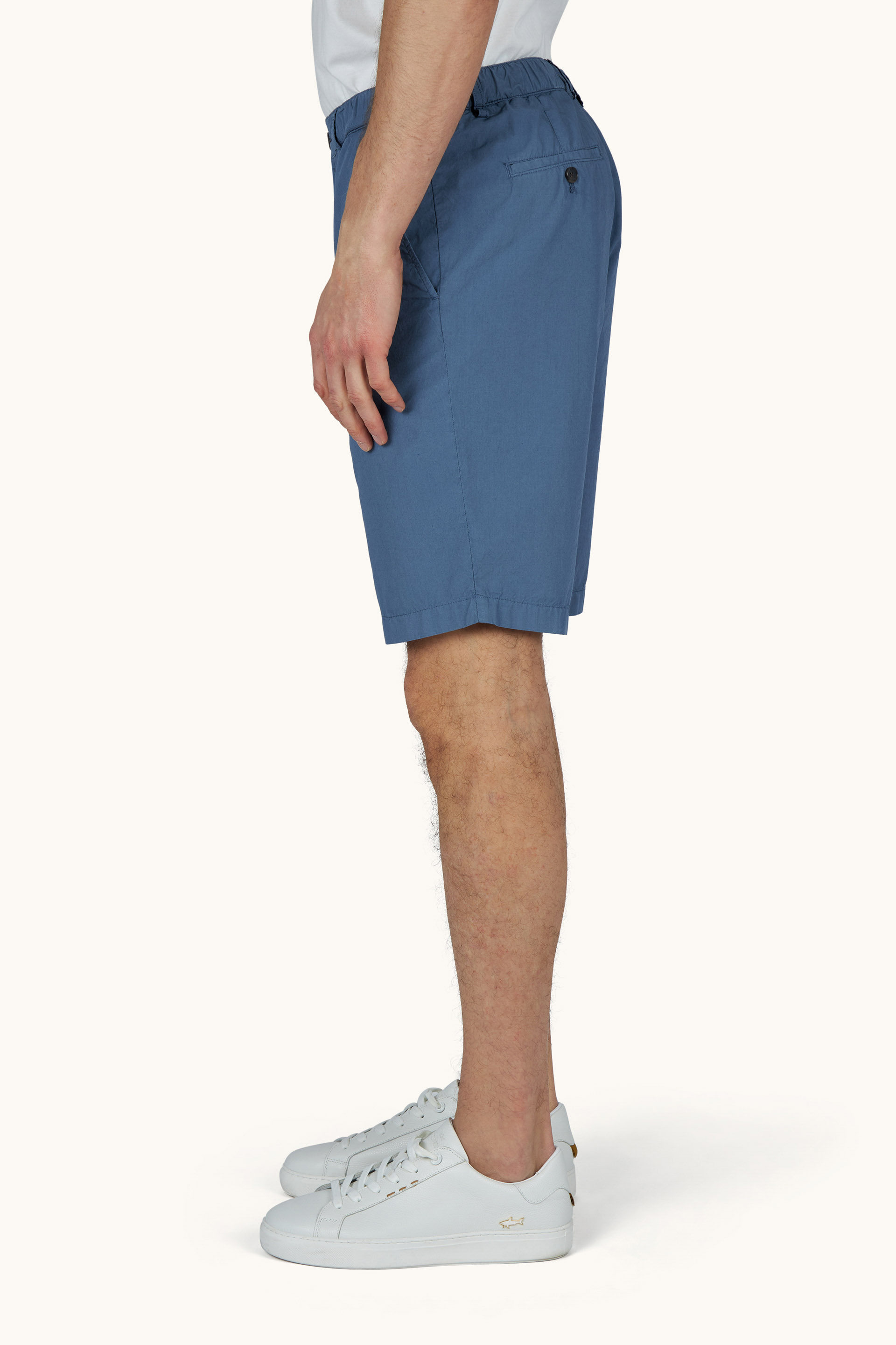 Bermuda in cotone Ultralight Popeline con coulisse image number 8