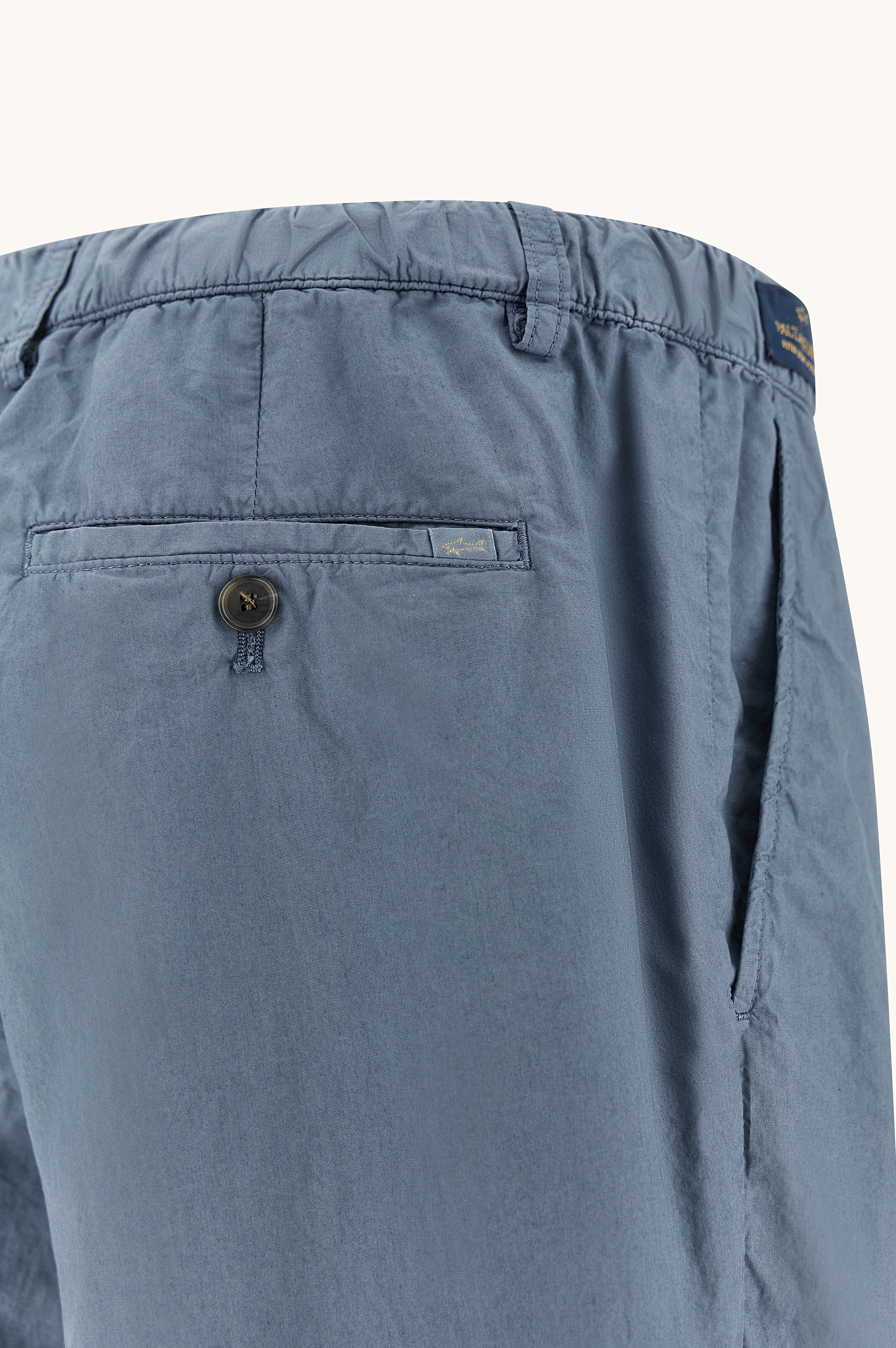 Bermuda in cotone Ultralight Popeline con coulisse image number 1