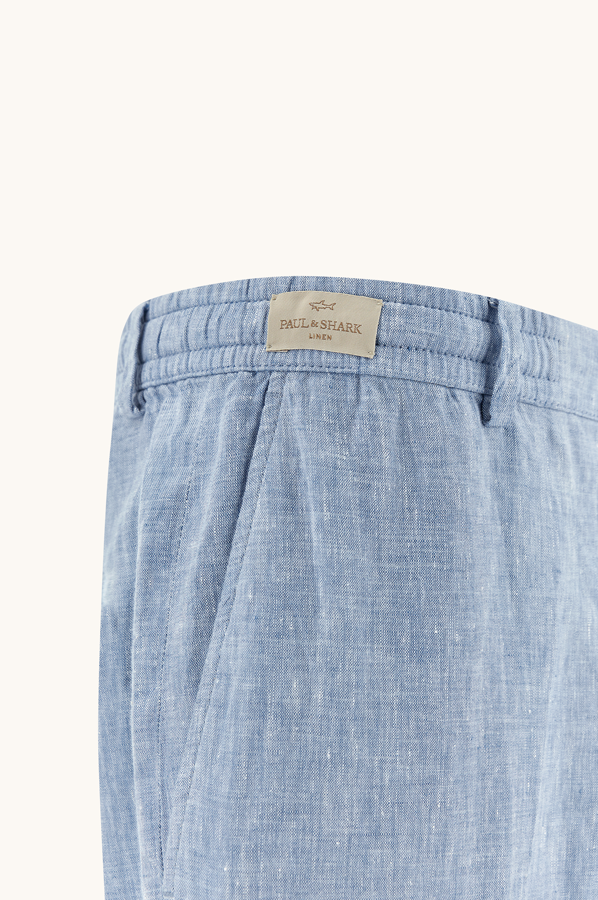 Pantalone Chino in lino con coulisse image number 6