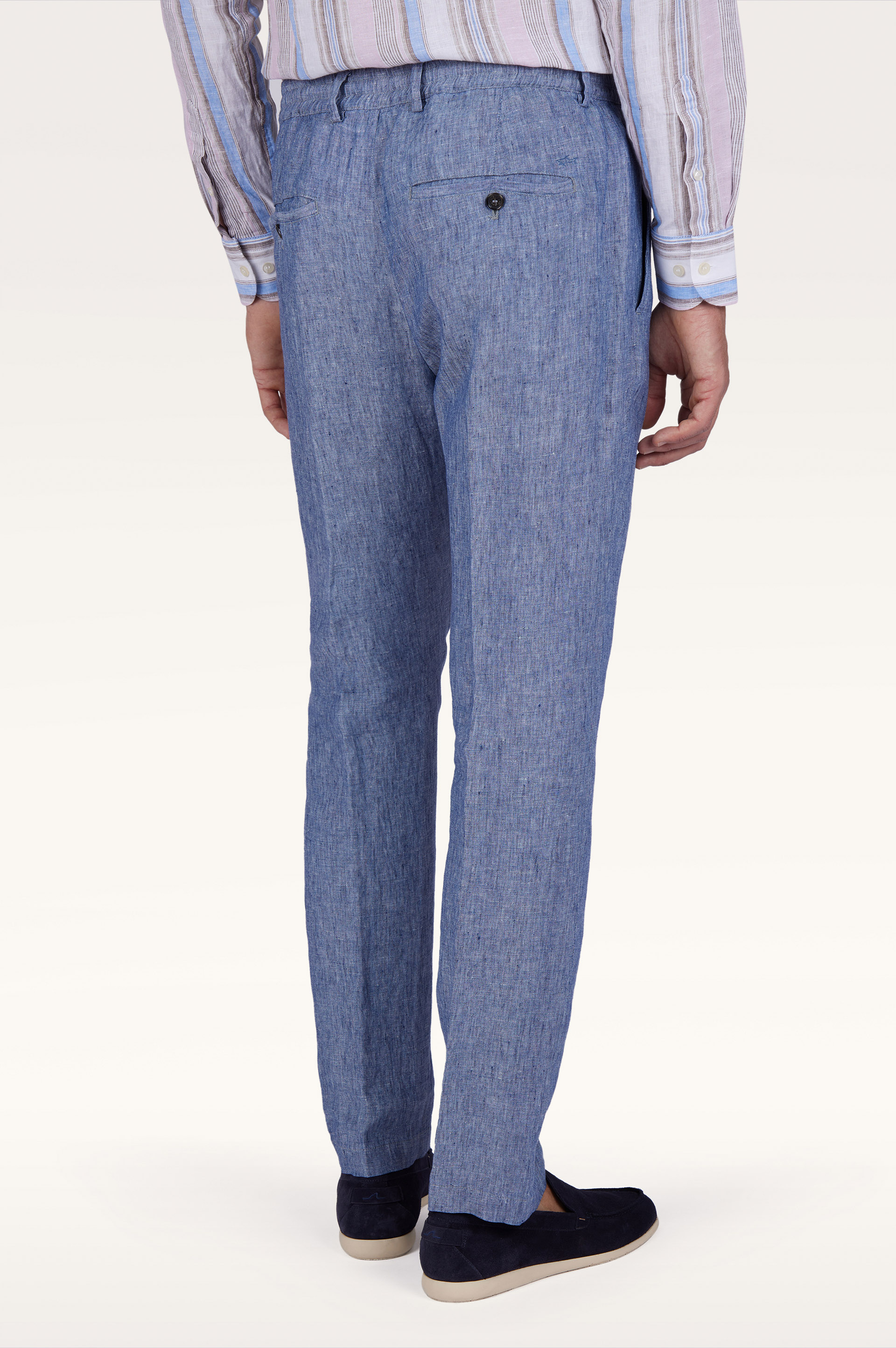 Pantalon chino en lin avec cordon de serrage image number 2