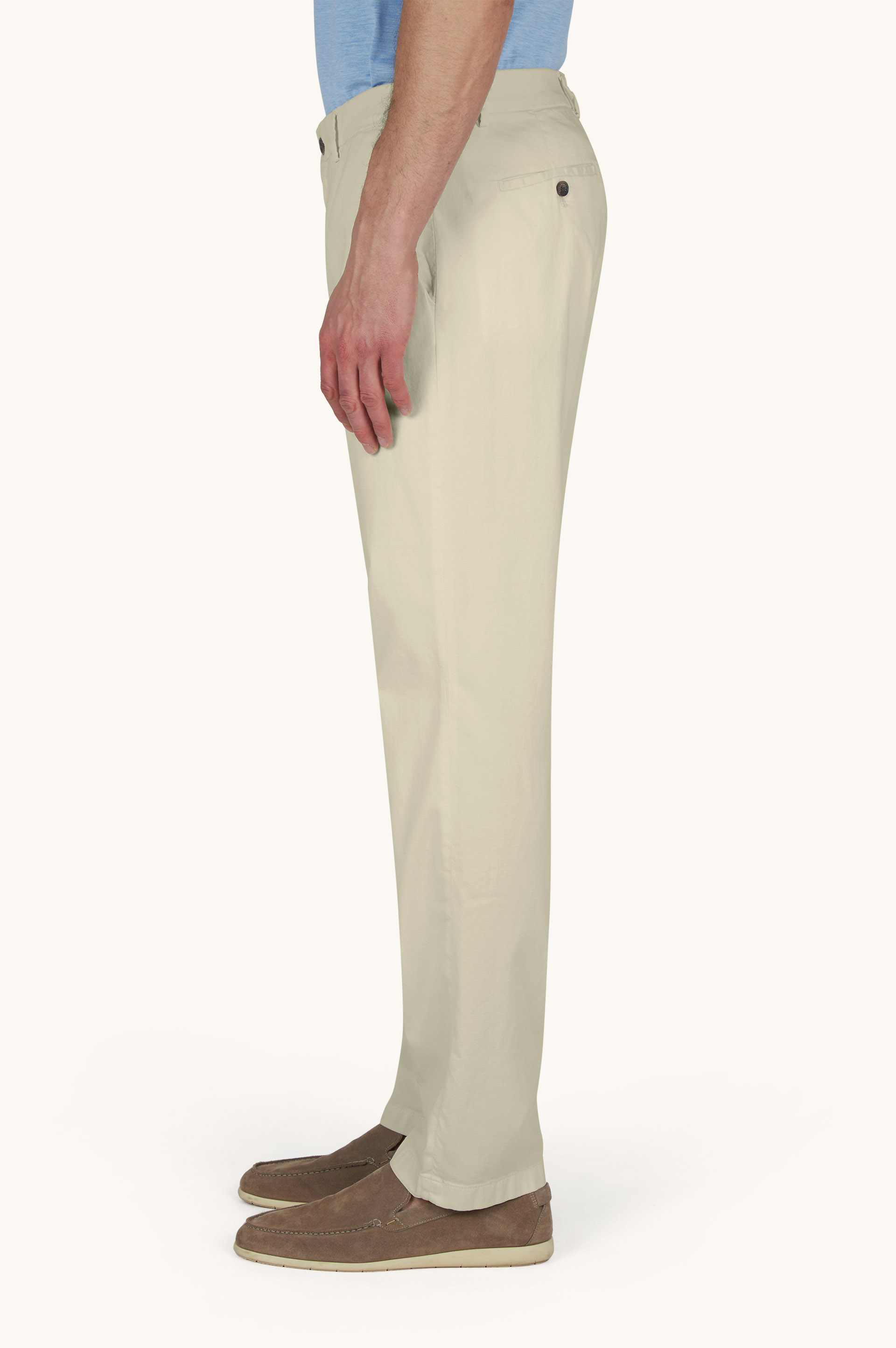 丝绸和弹力棉 Chino 裤 image number 5