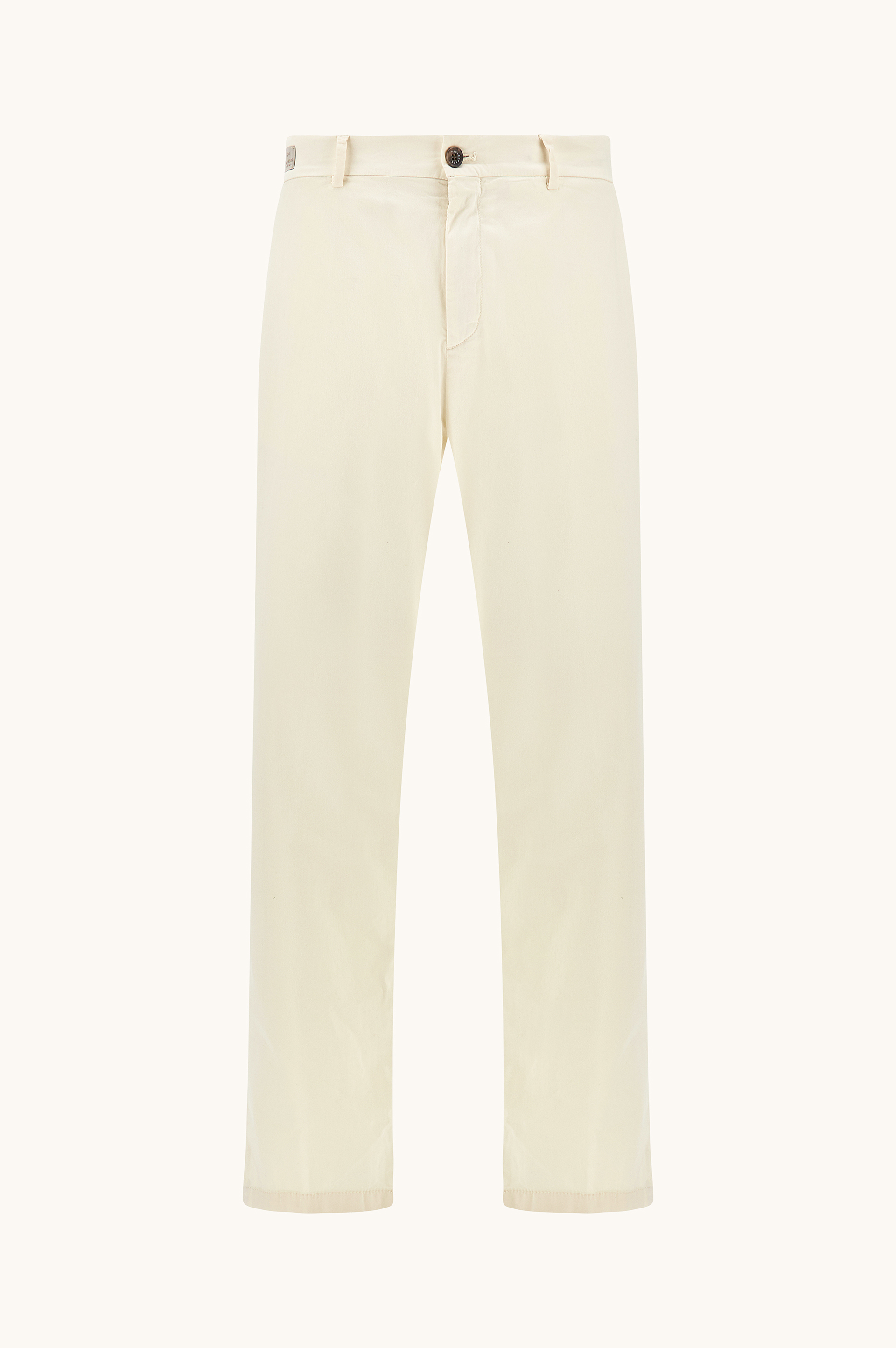 Paul & Shark Silk And Stretch Cotton Chino Pants In White