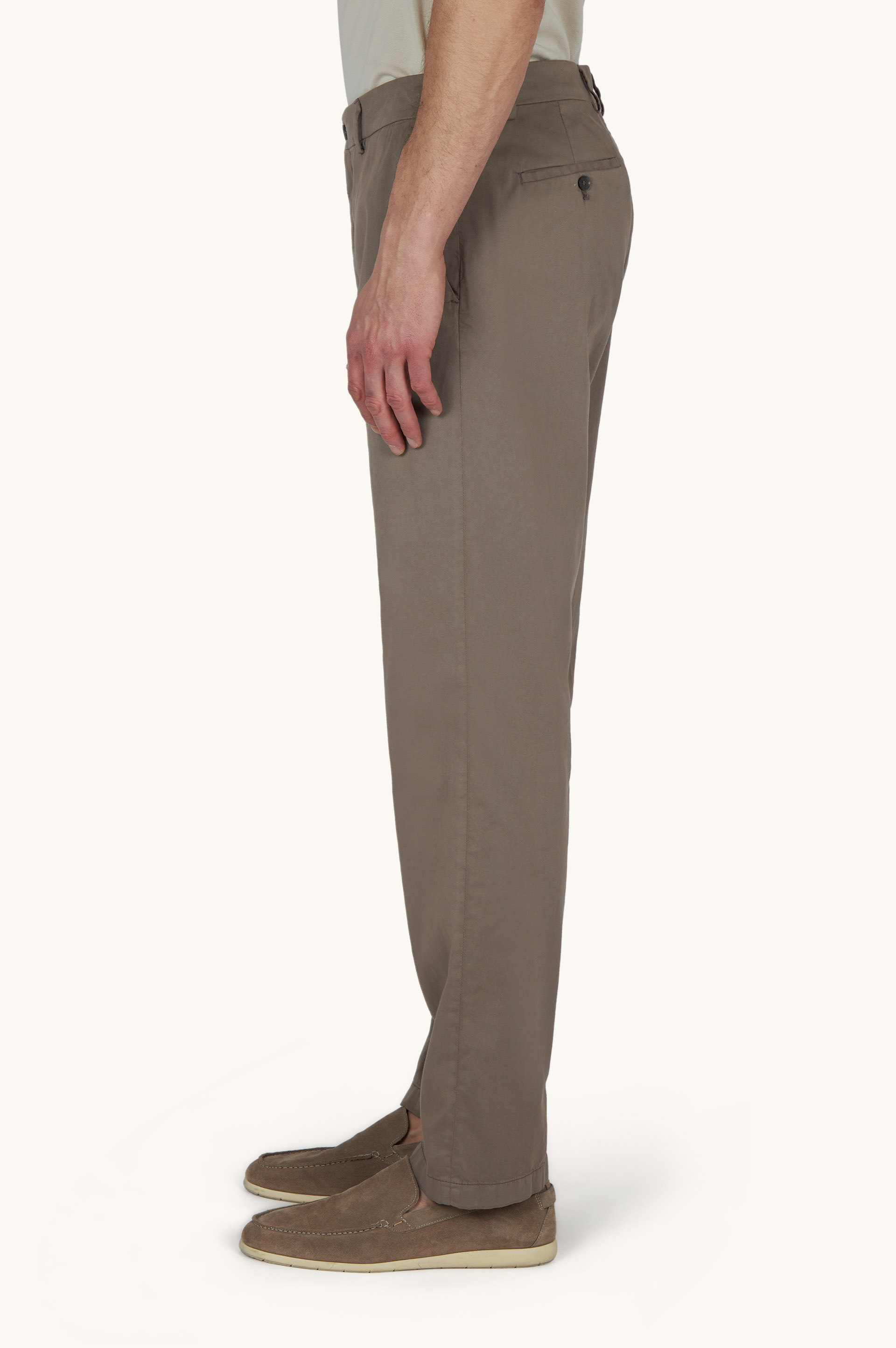 Silk and stretch cotton chino pants image number 7