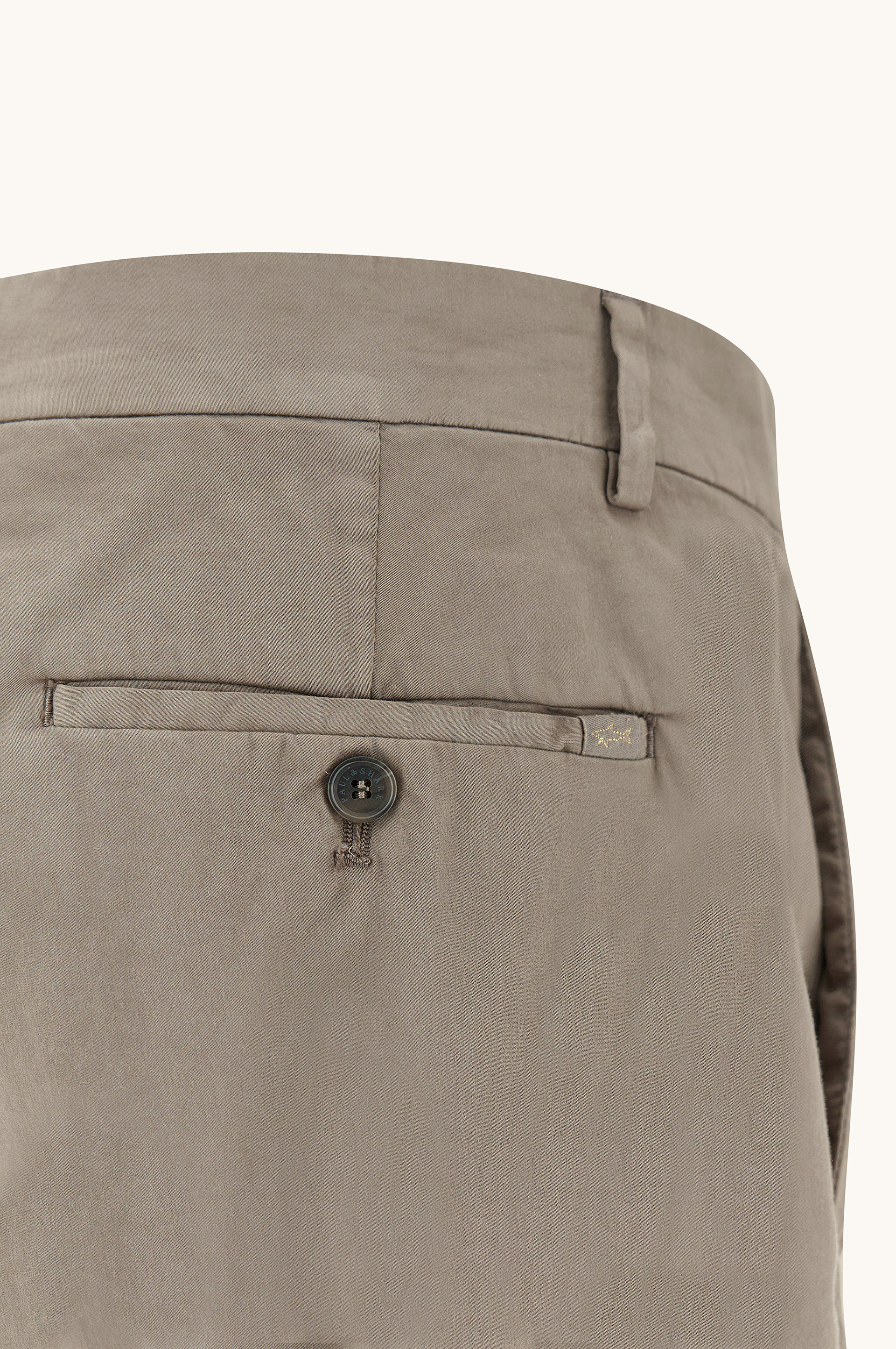 Silk and stretch cotton chino pants image number 1