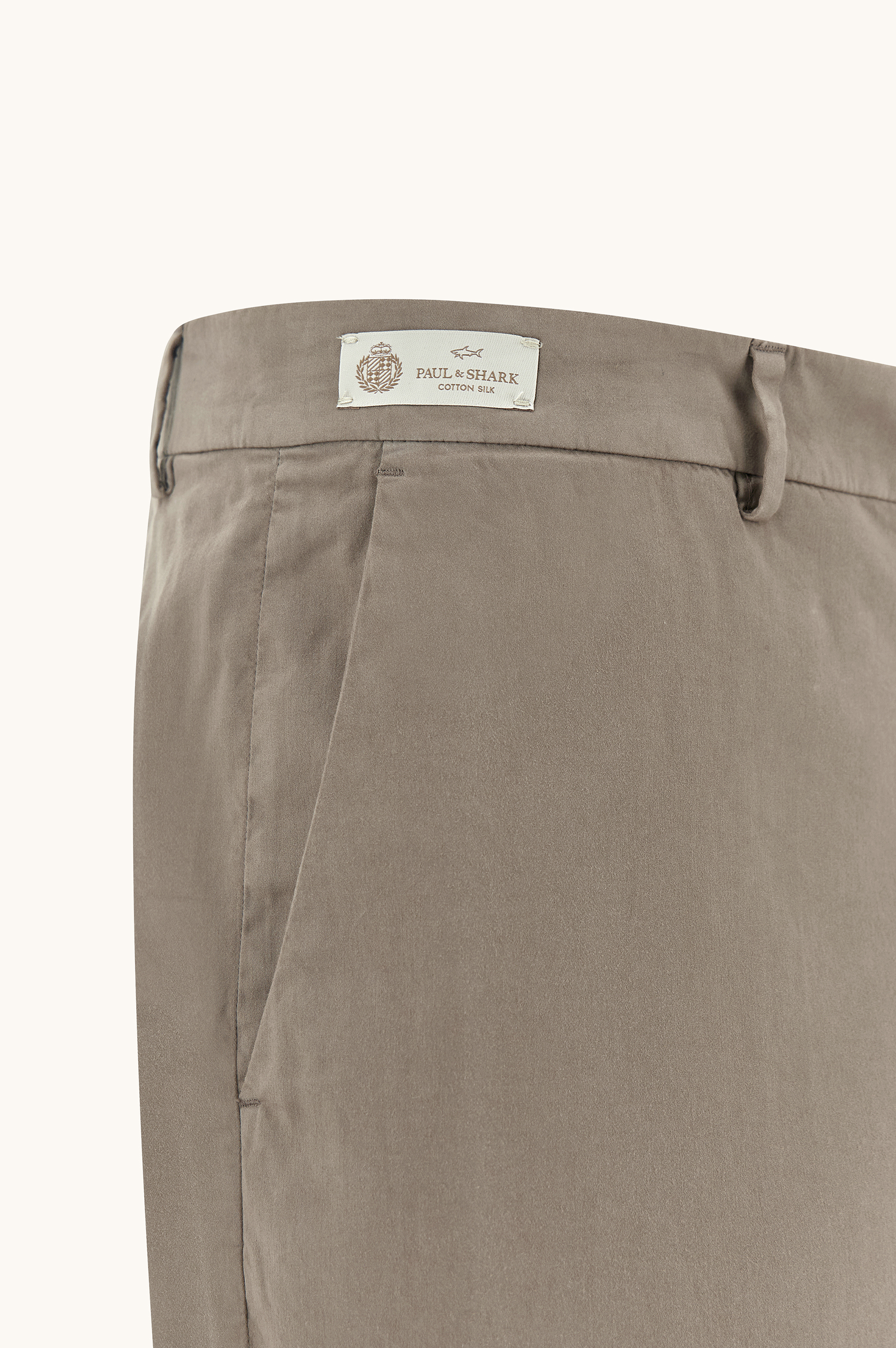 Silk and stretch cotton chino pants image number 2