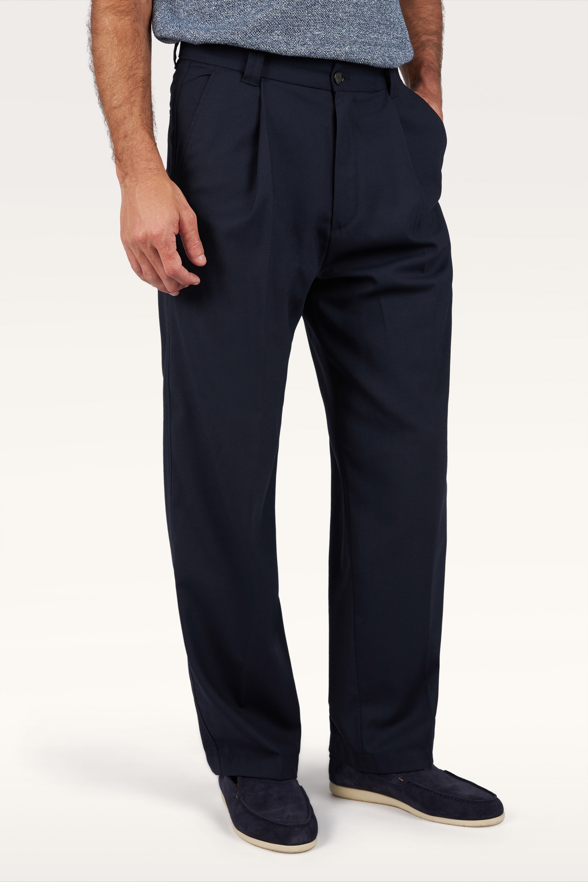 Pantal&oacute;n Como en lana t&eacute;cnica image number 0