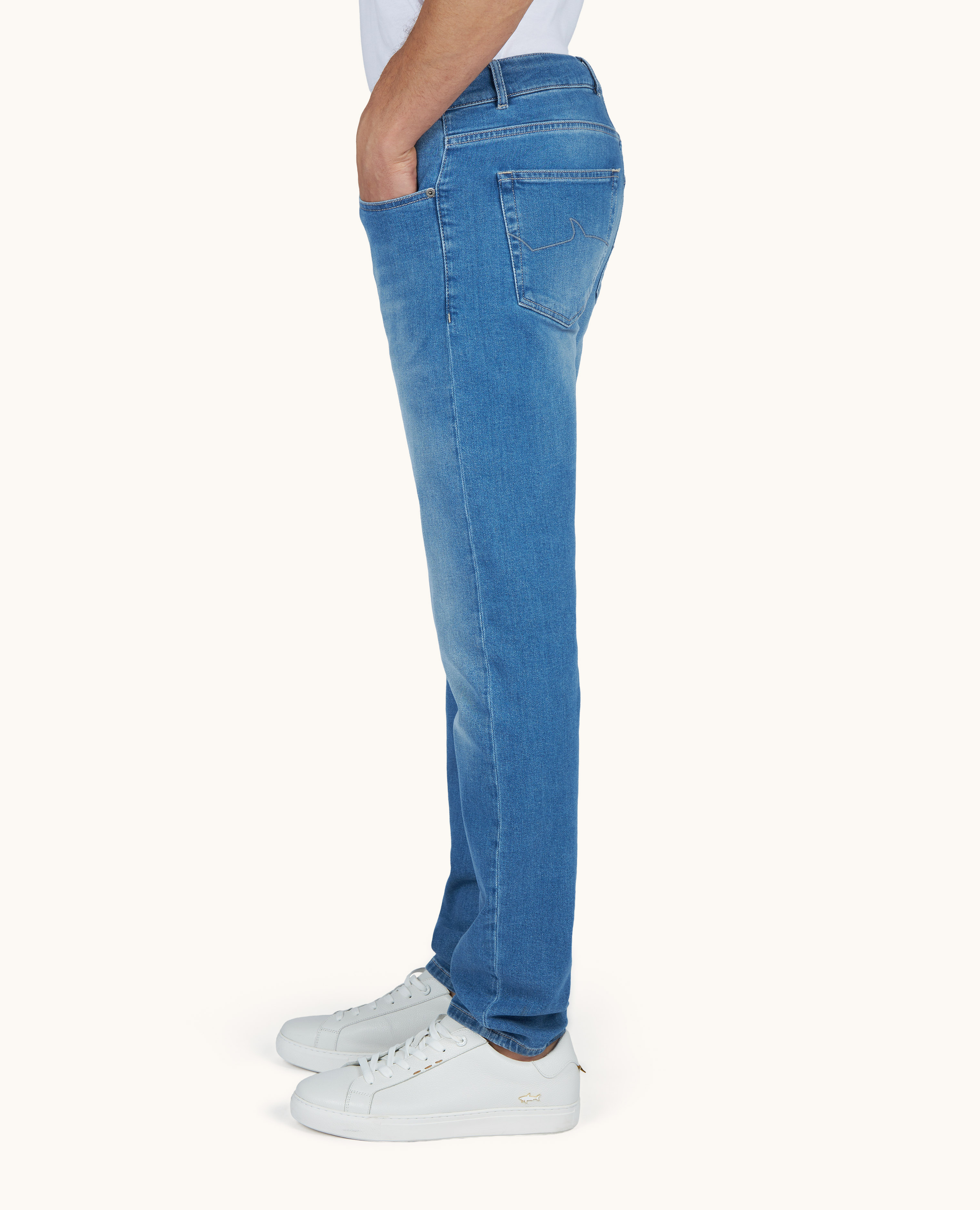 Jeans de algod&oacute;n el&aacute;stico Denim Comfort image number 6