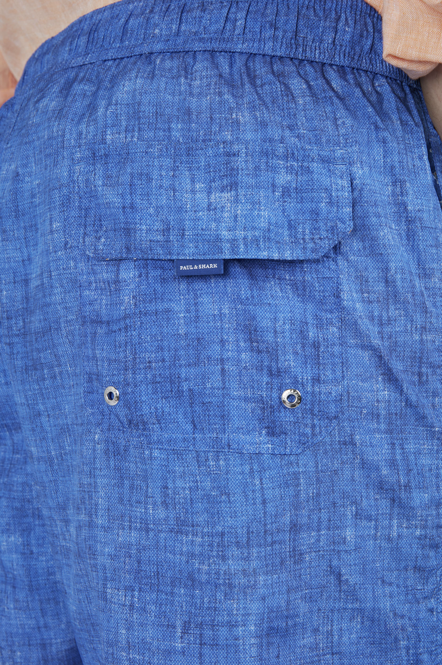 Swim Shorts with Linen-Effect Print image number 4