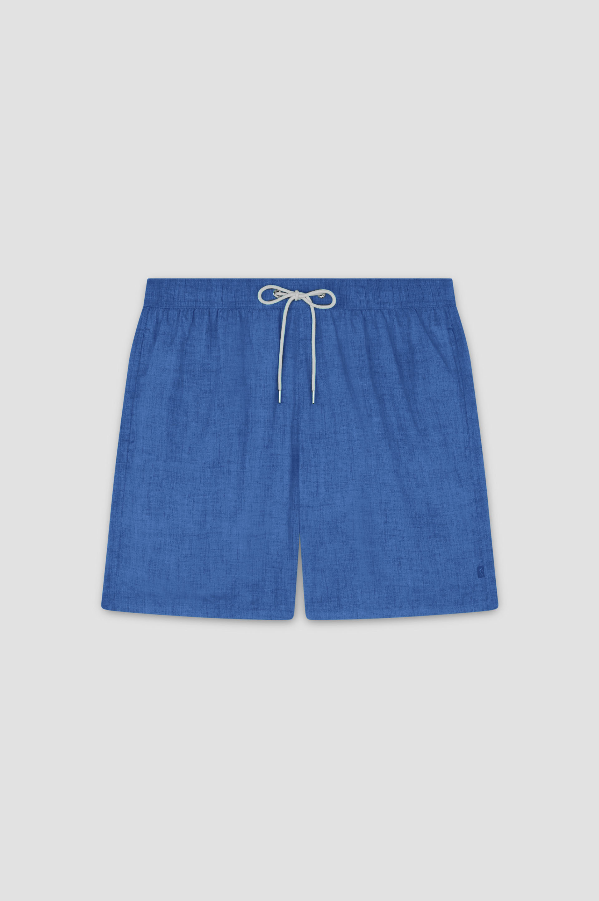 Swim Shorts with Linen-Effect Print image number 1