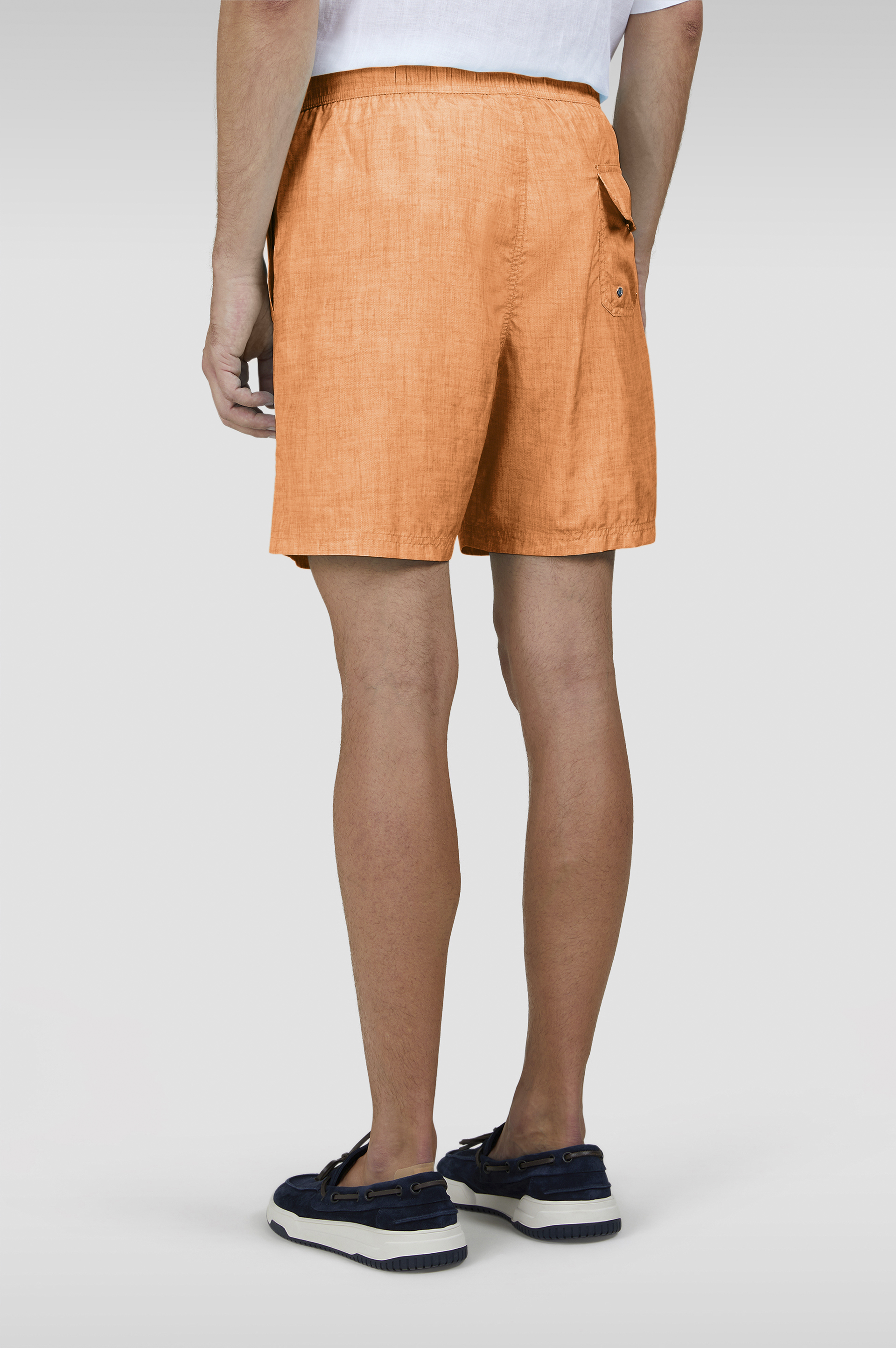 Swim Shorts with Linen-Effect Print image number 3