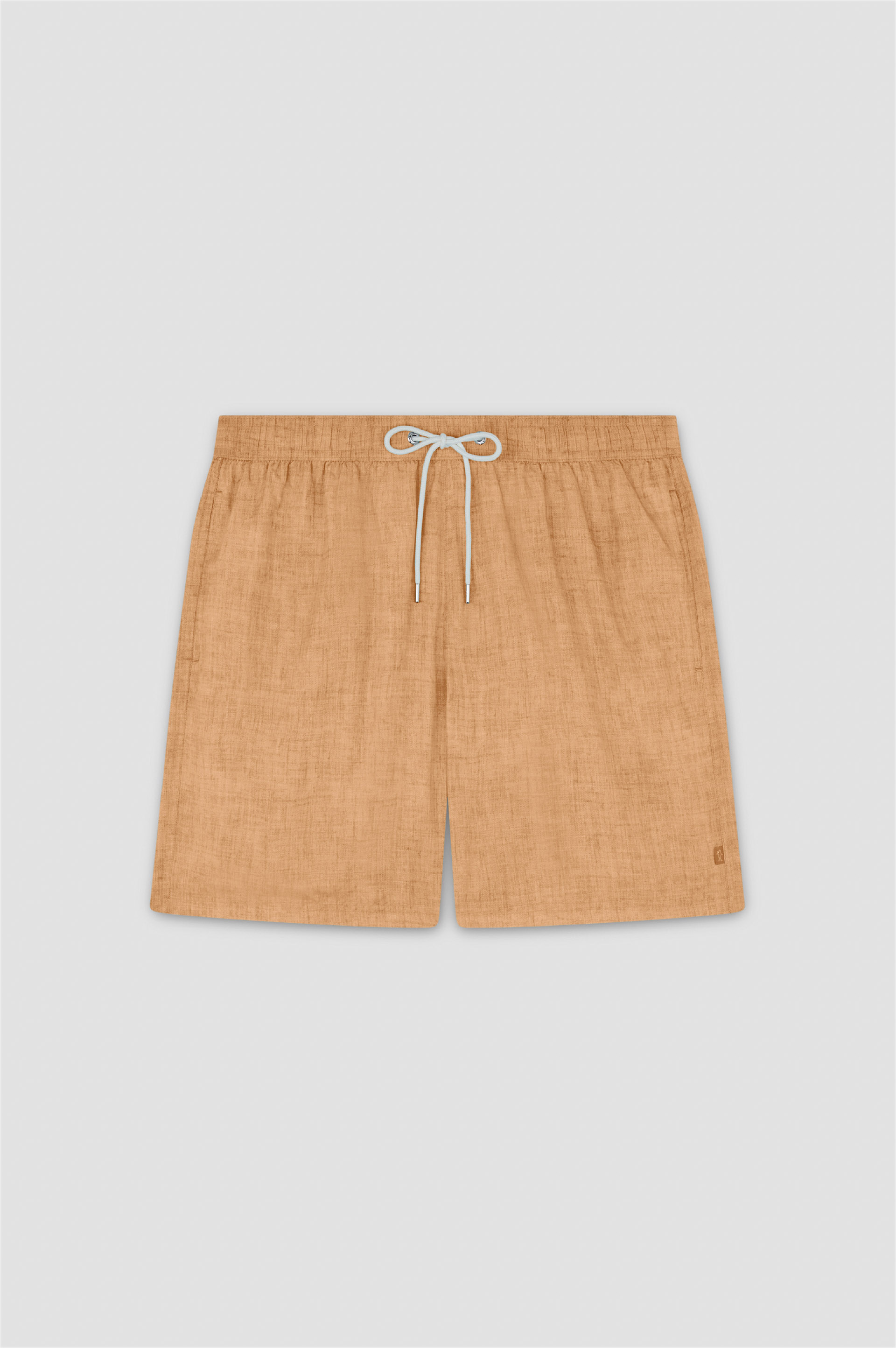 Swim Shorts with Linen-Effect Print image number 1