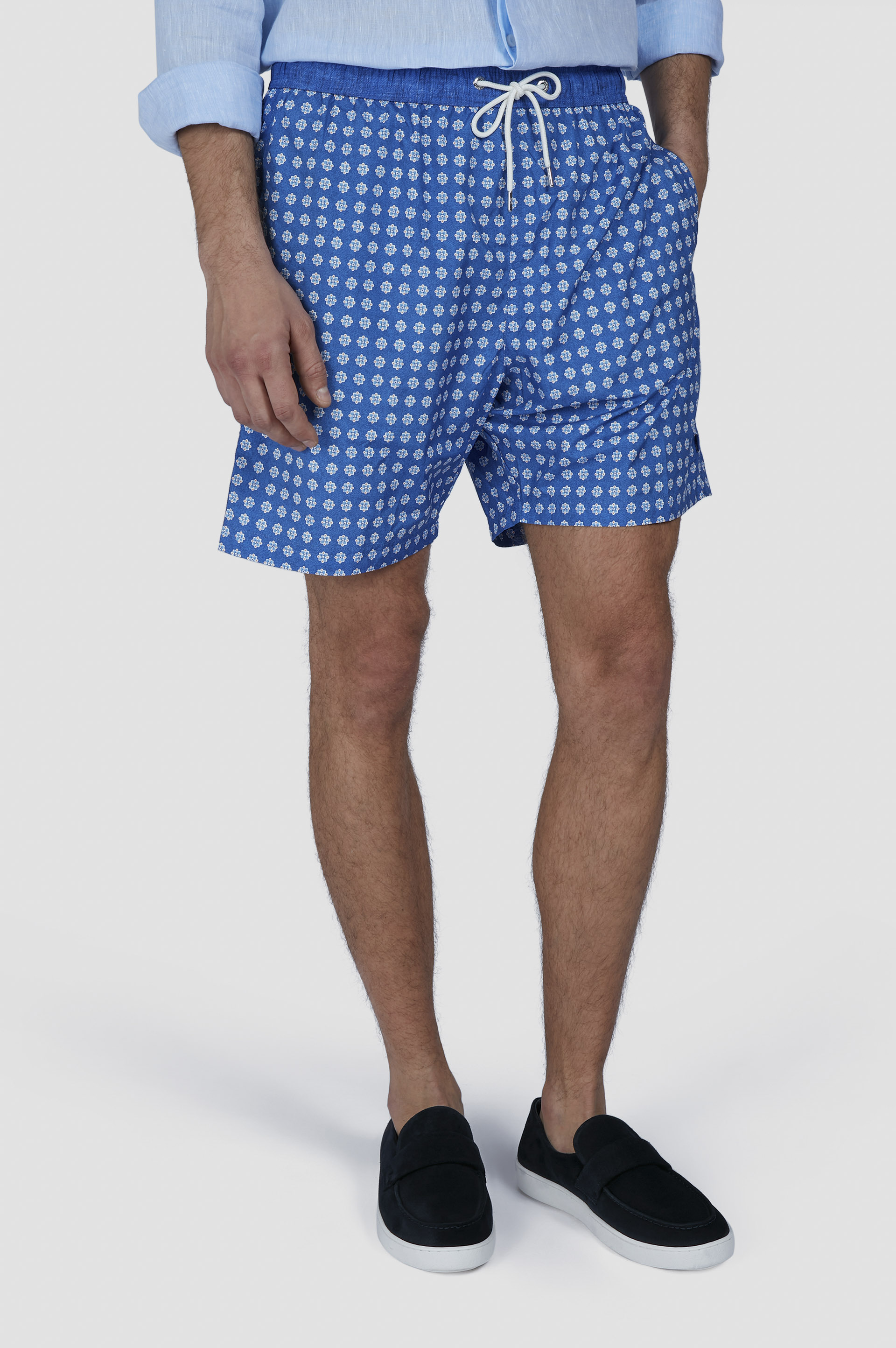 Swim Shorts with Allover Micro-Print image number 0
