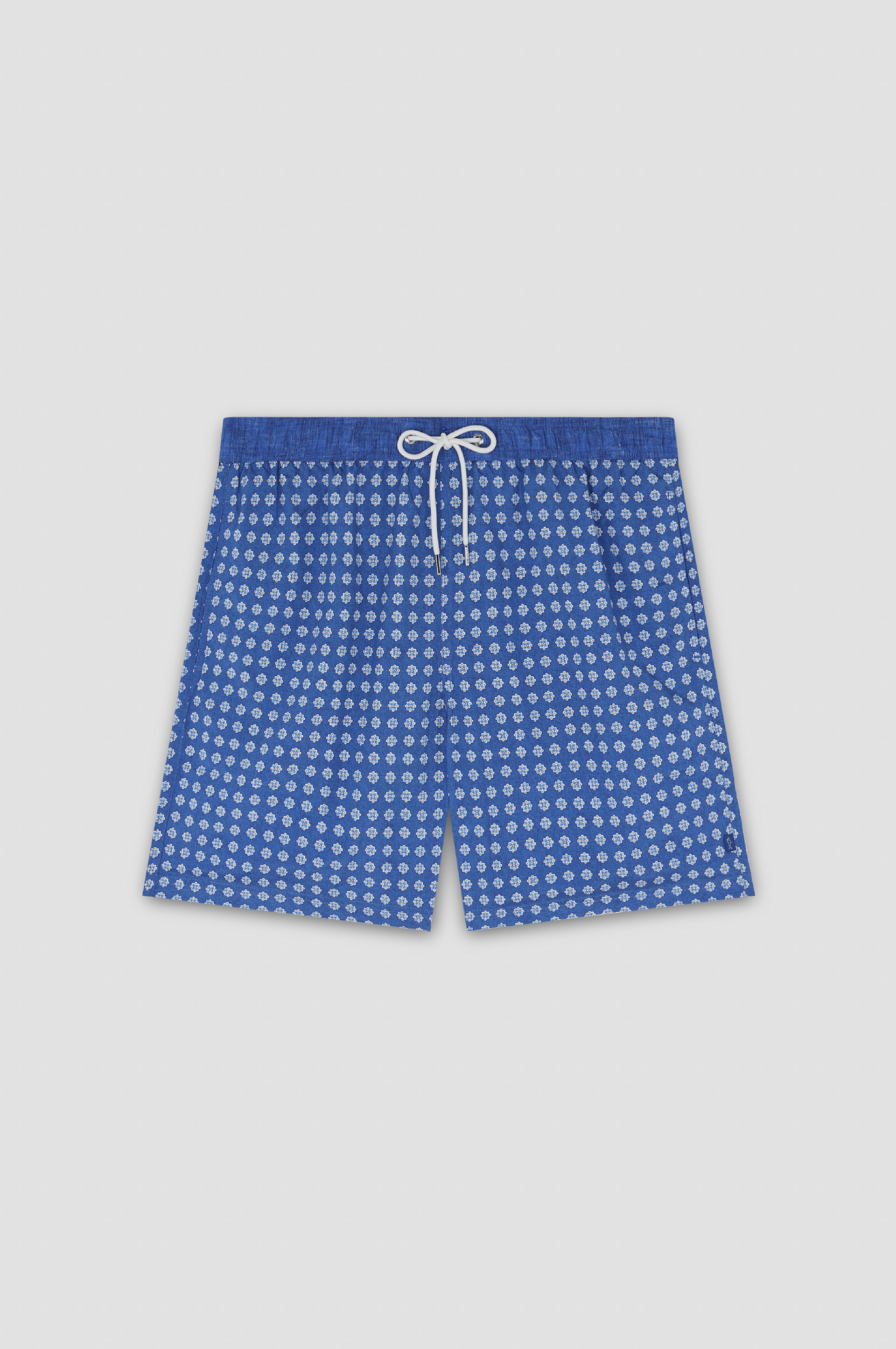 Swim Shorts with Allover Micro-Print image number 1