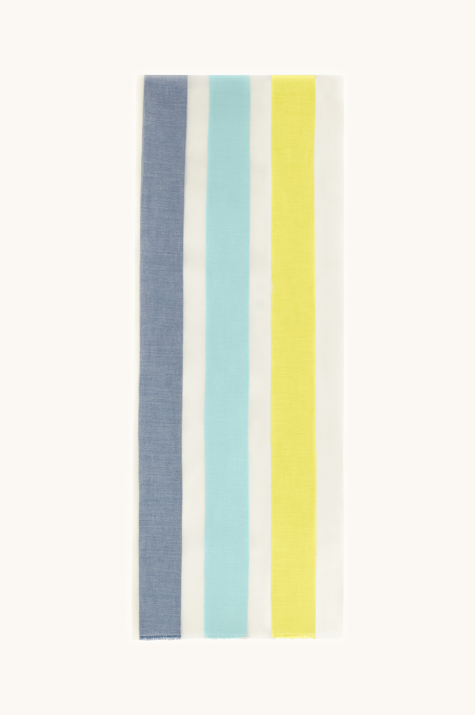 Bufanda de algod&oacute;n con&nbsp;dise&ntilde;o&nbsp;de rayas image number 2