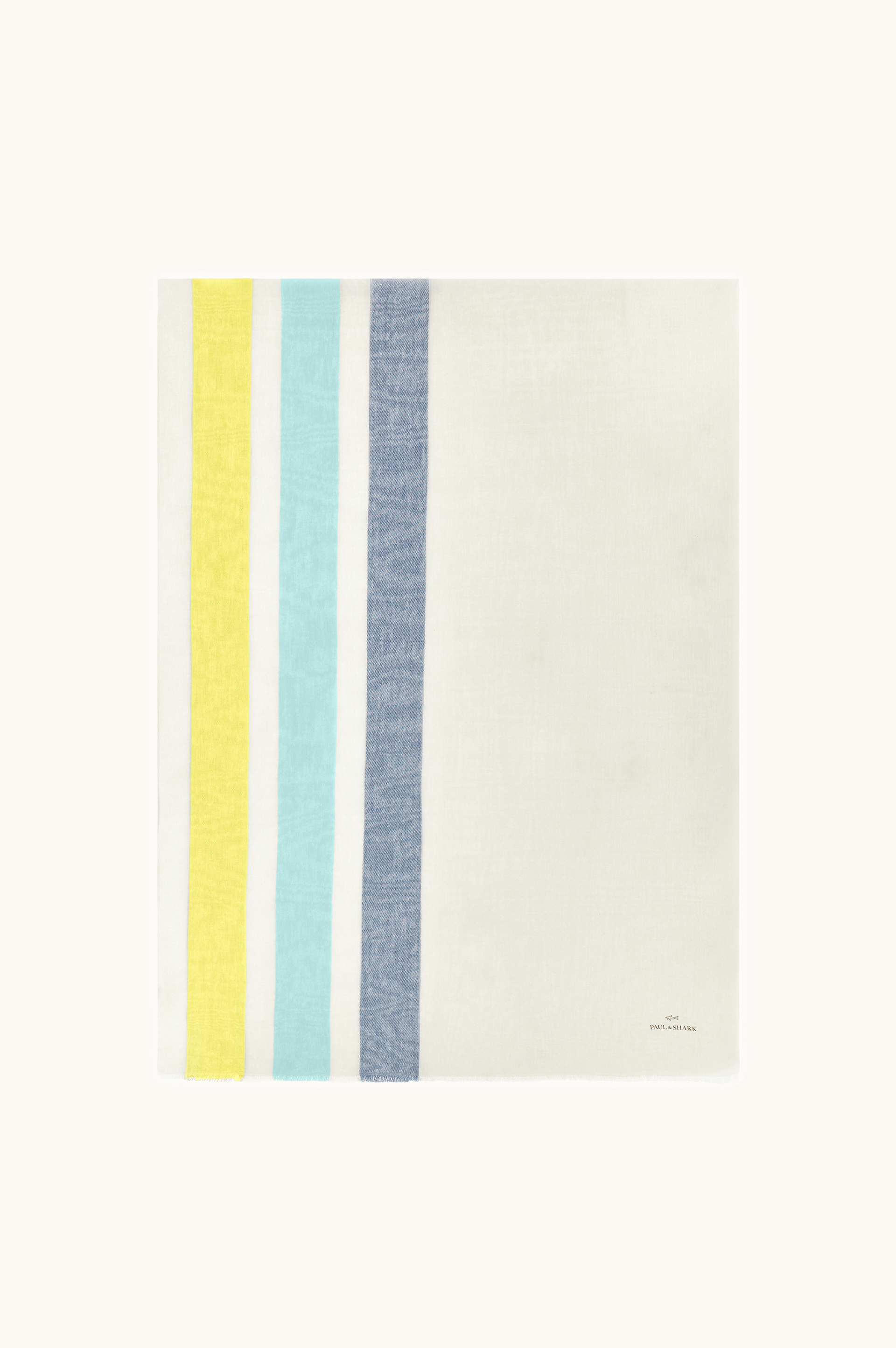 Bufanda de algod&oacute;n con&nbsp;dise&ntilde;o&nbsp;de rayas image number 1