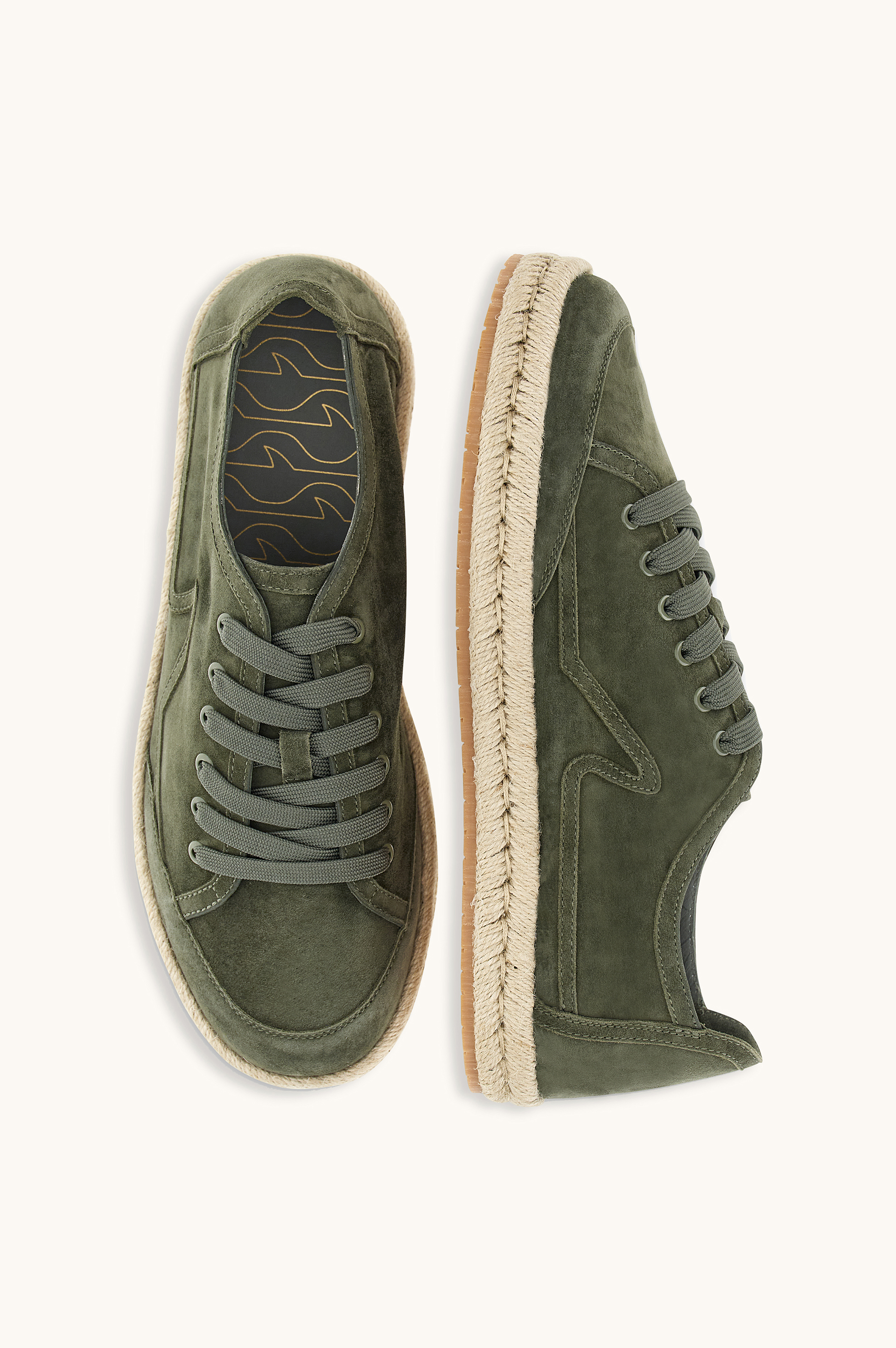 Suede lace-up espadrilles image number 0