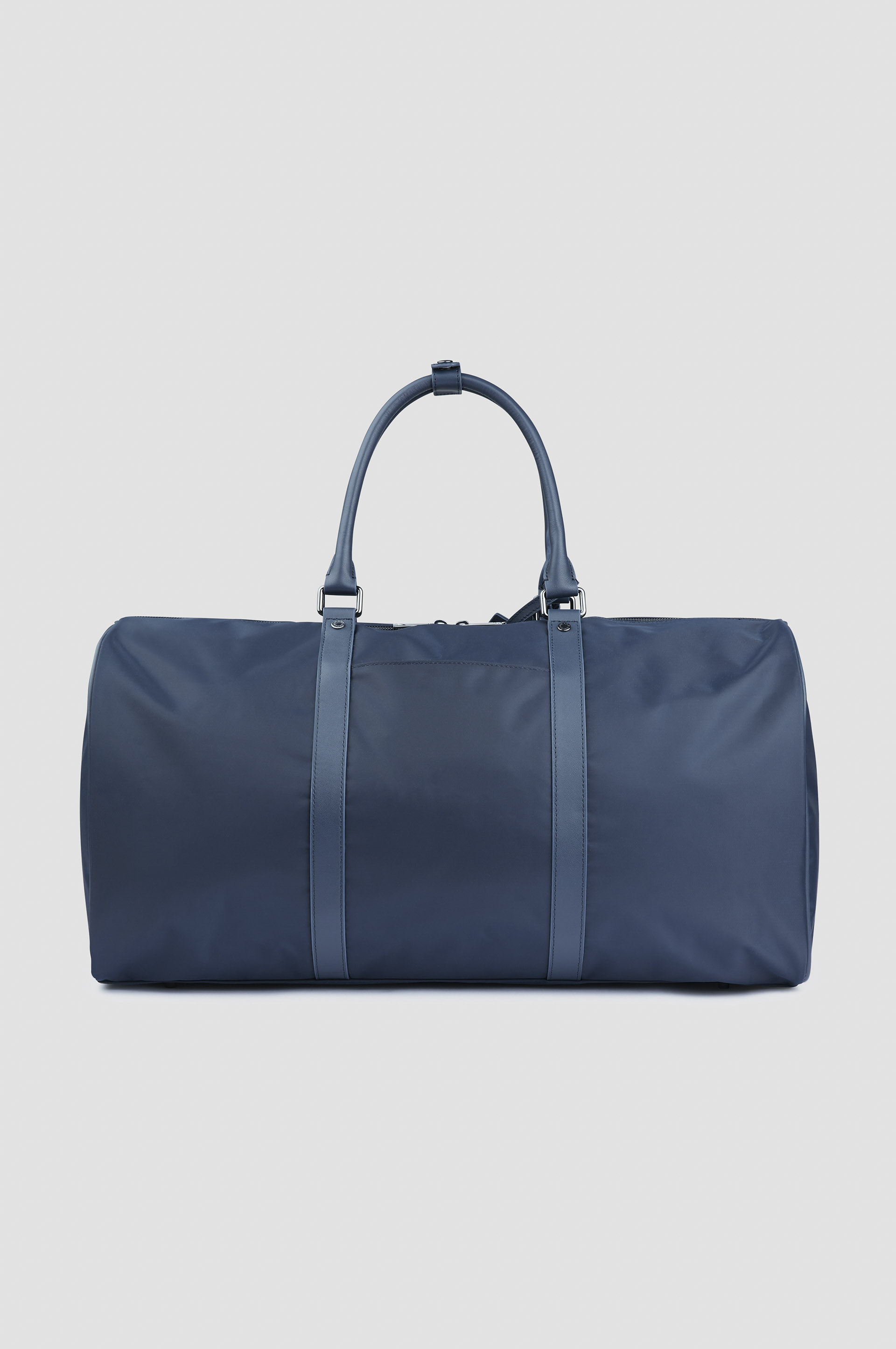 nylon holdall with leather trim image number 1 nylon holdall with leather trim image number 1