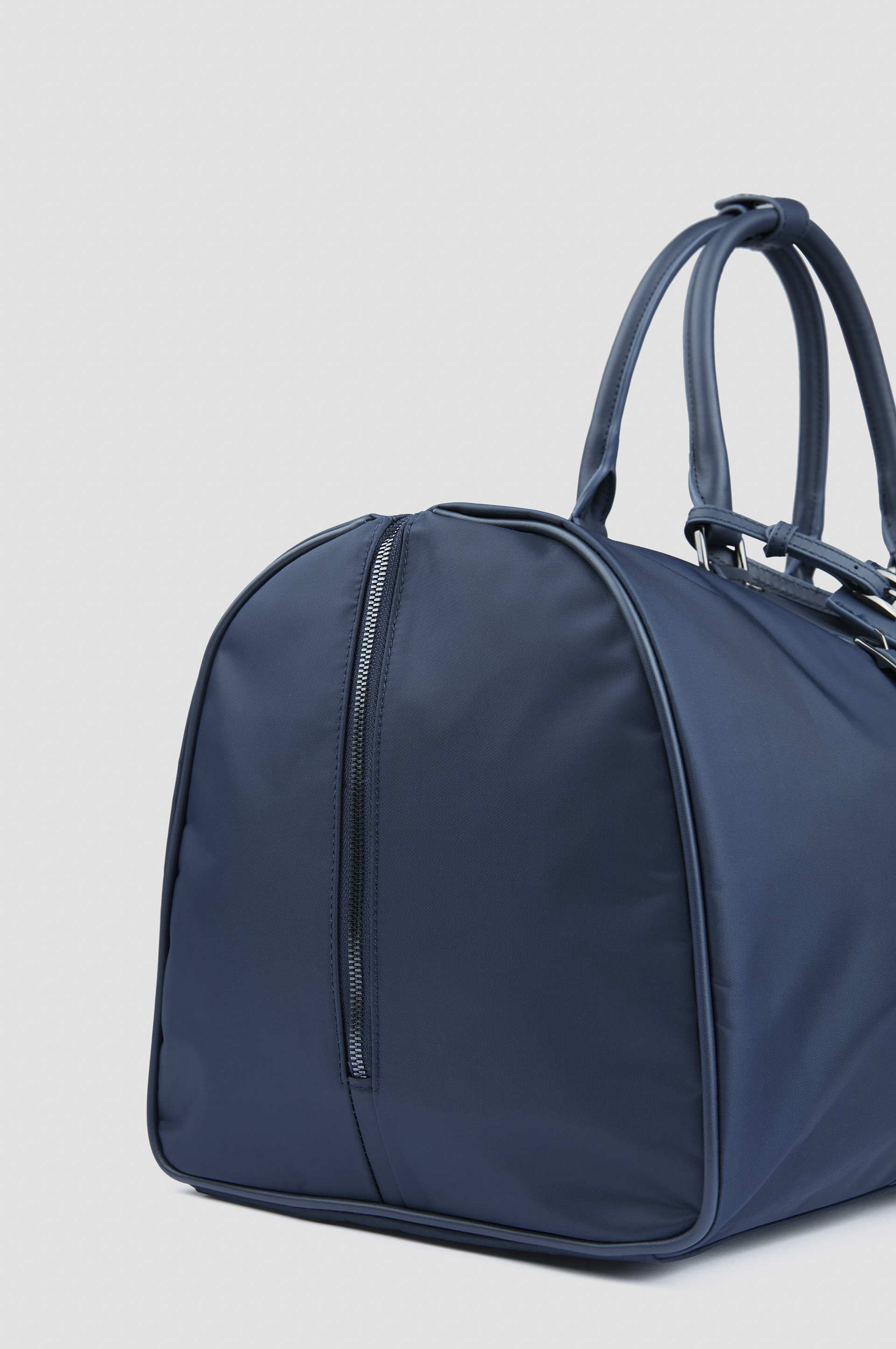 nylon holdall with leather trim image number 6 nylon holdall with leather trim image number 6