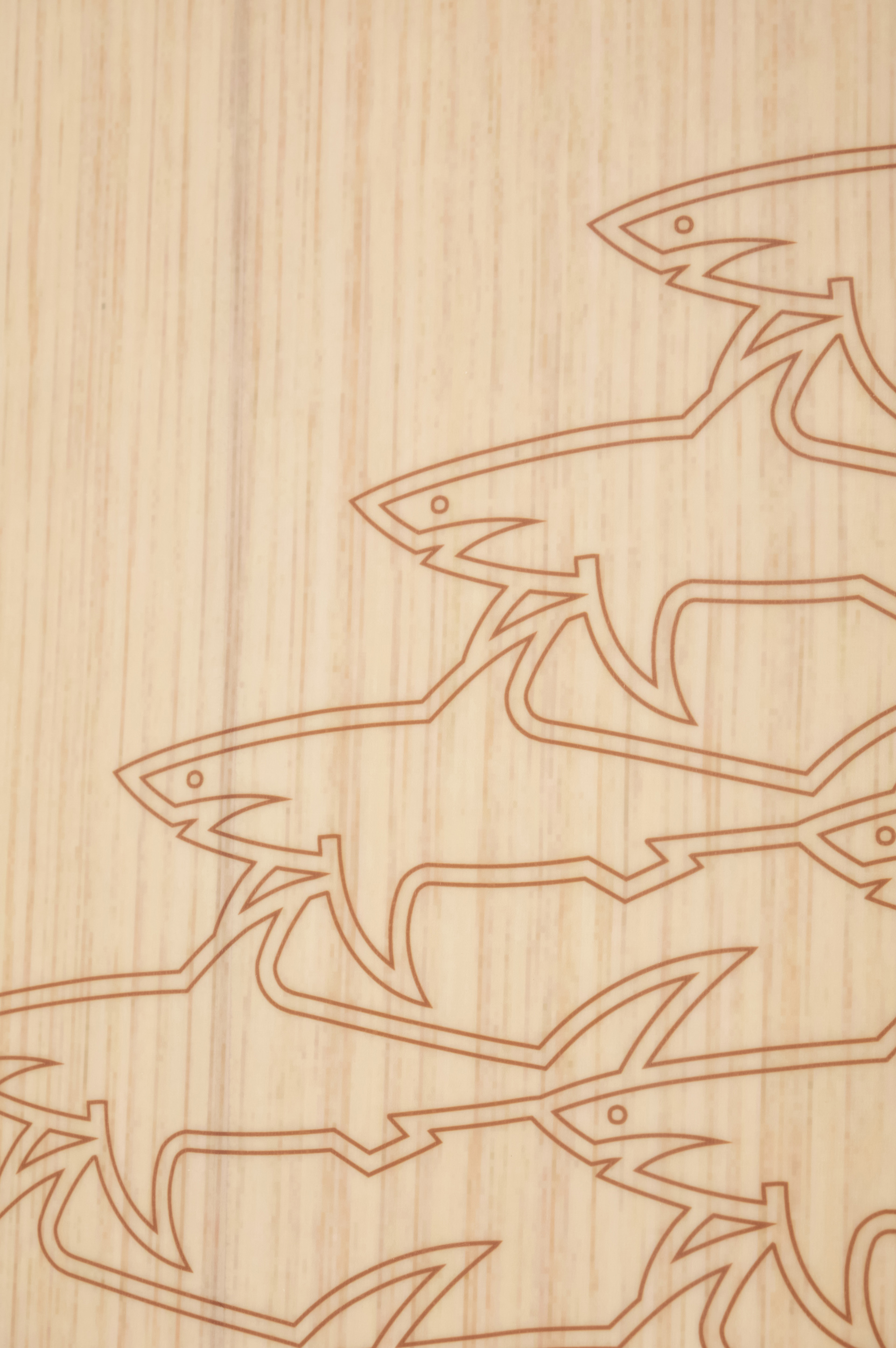 Surfboard with shark pattern image number 5