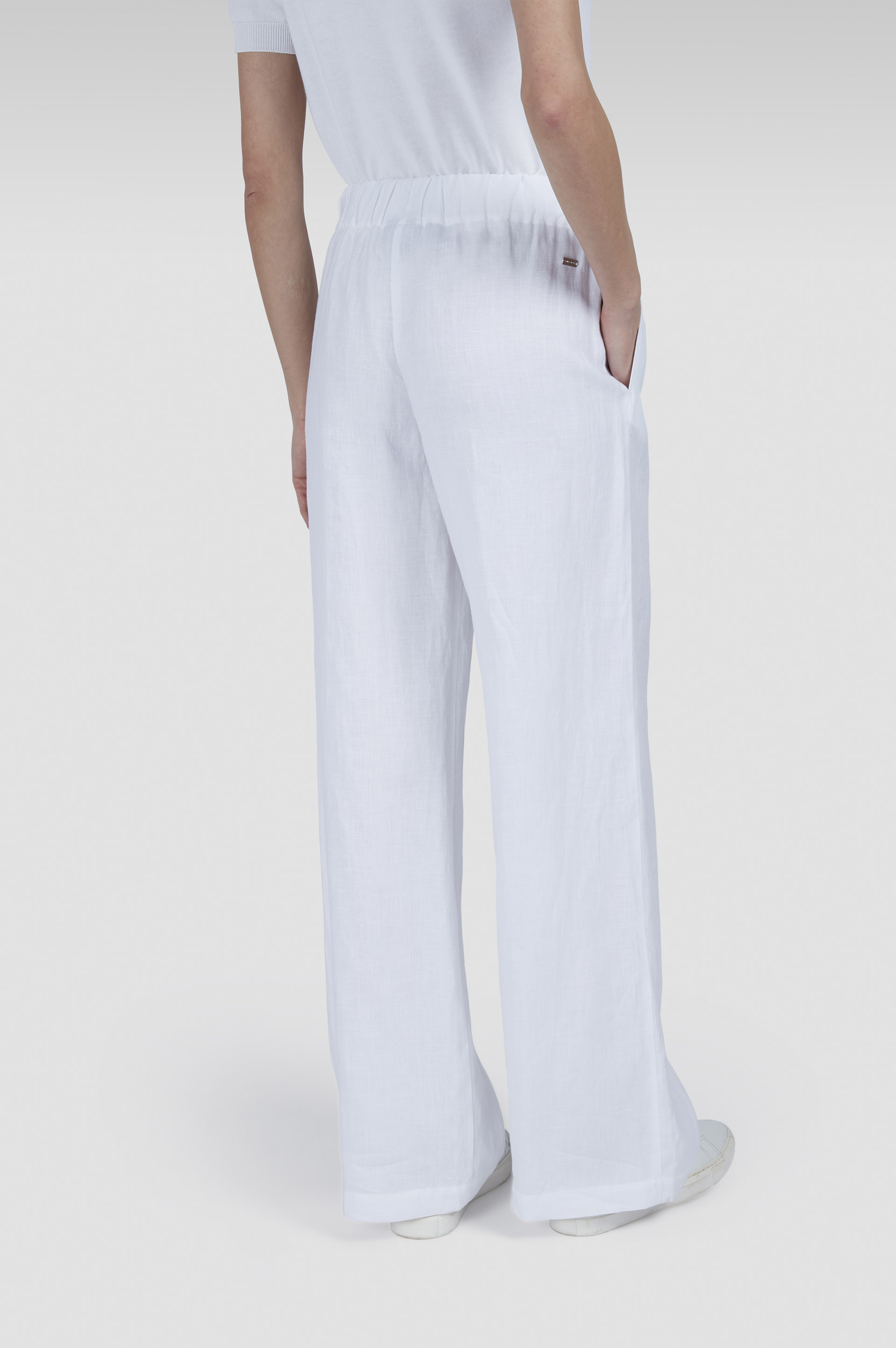 Linen Wide-Leg Trousers image number 3