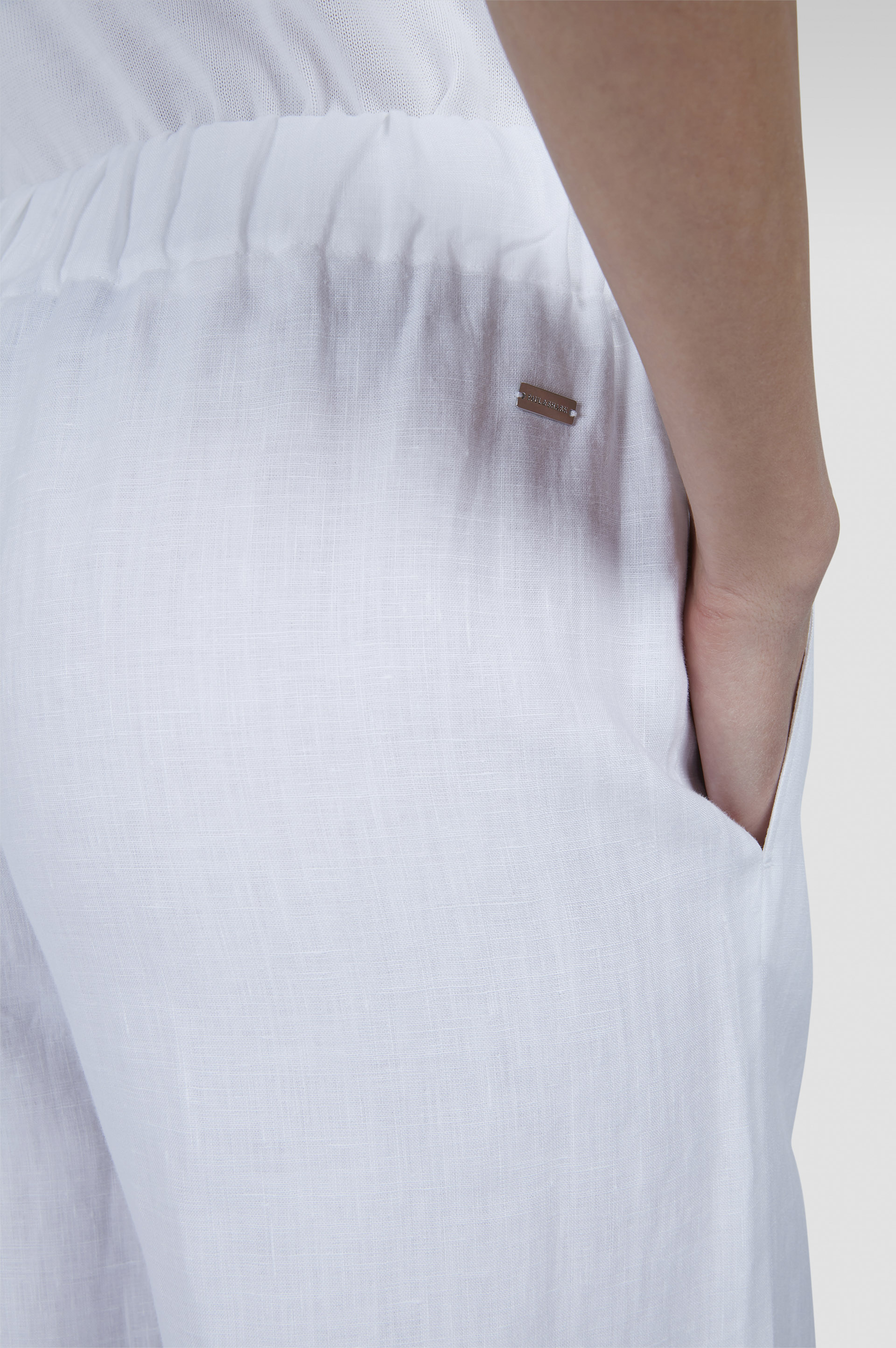 Linen Wide-Leg Trousers image number 4