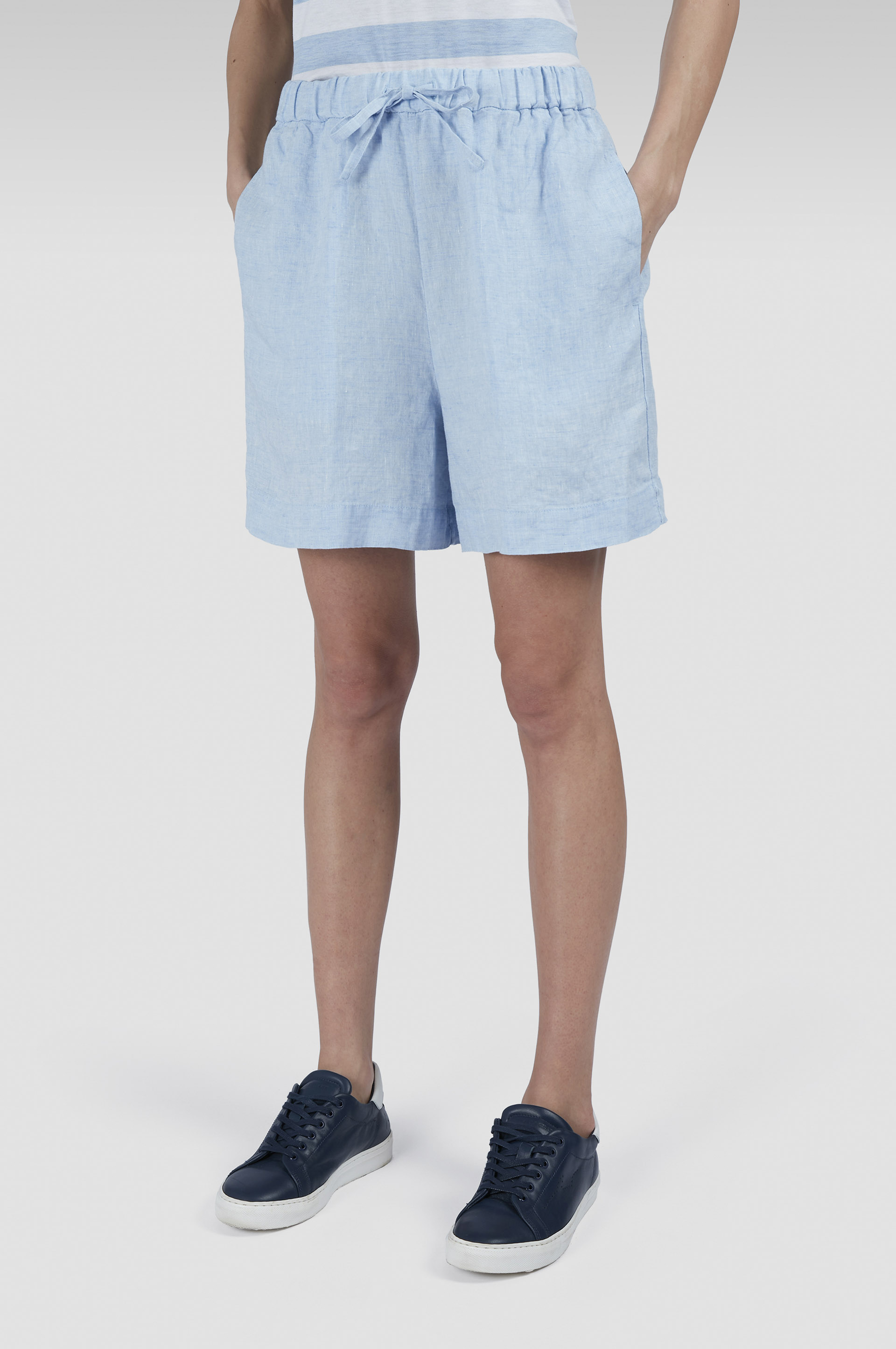 Linen bermuda image number 0 Linen bermuda image number 0